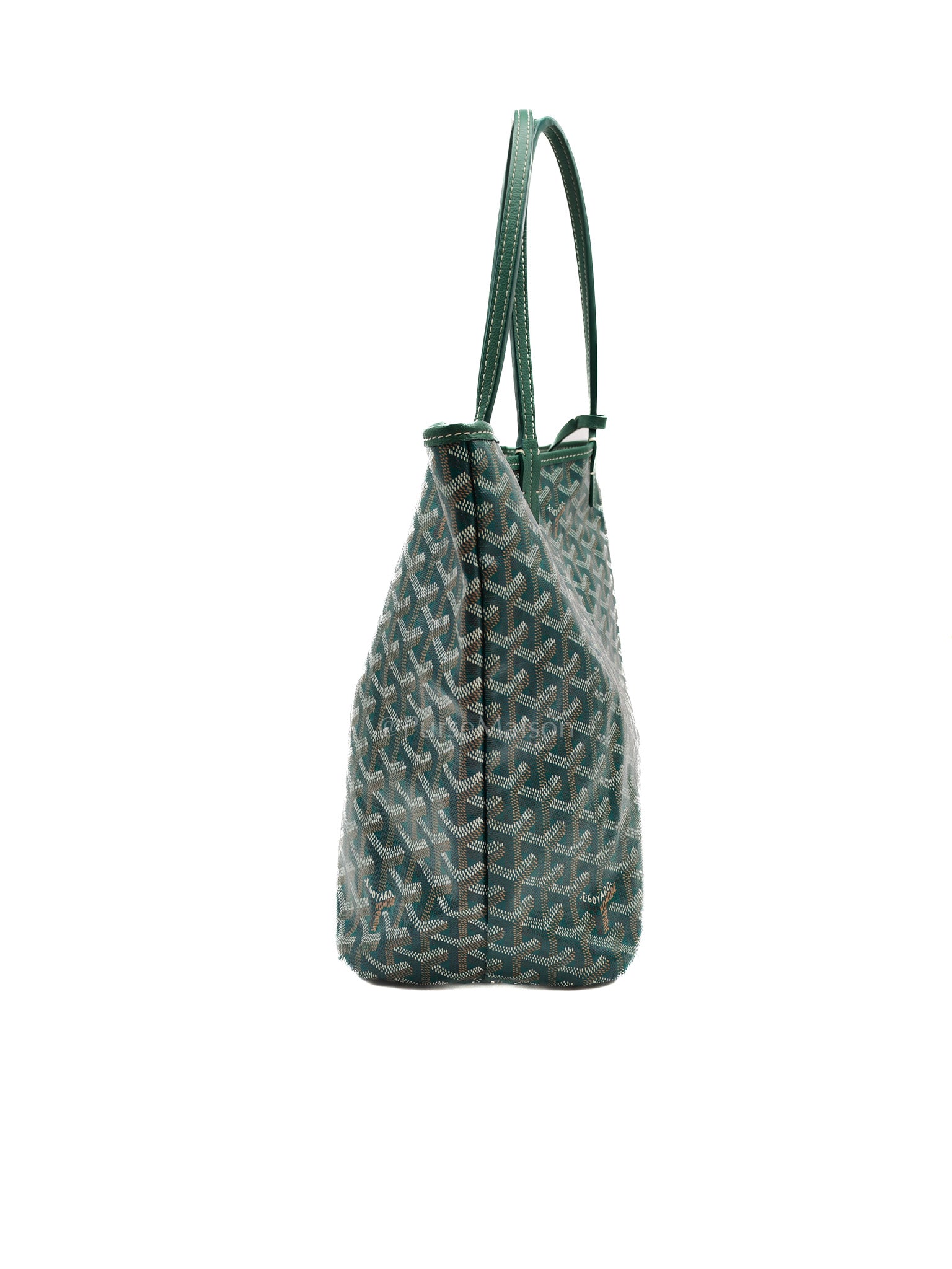 Saint Louis PM in Green Goyardine Canvas