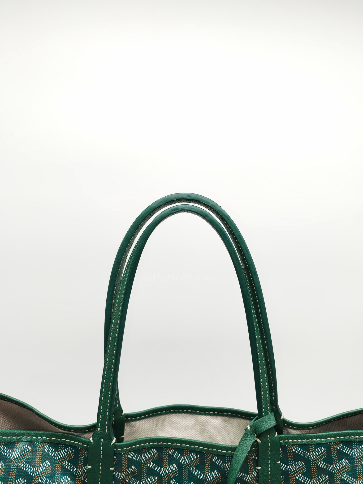 Saint Louis PM in Green Goyardine Canvas