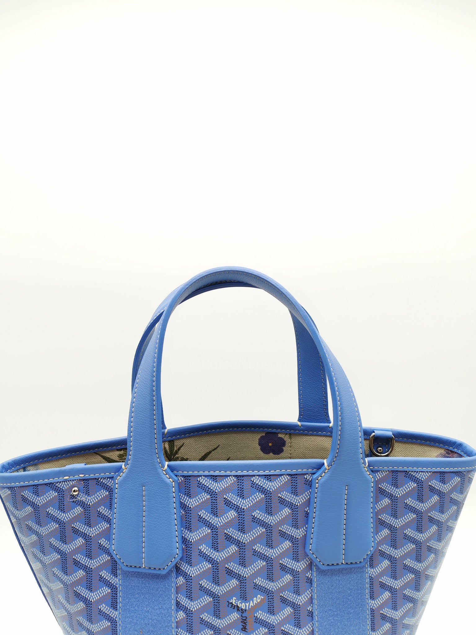 Belharra PM Tote Bag in Iris Goyardine Canvas