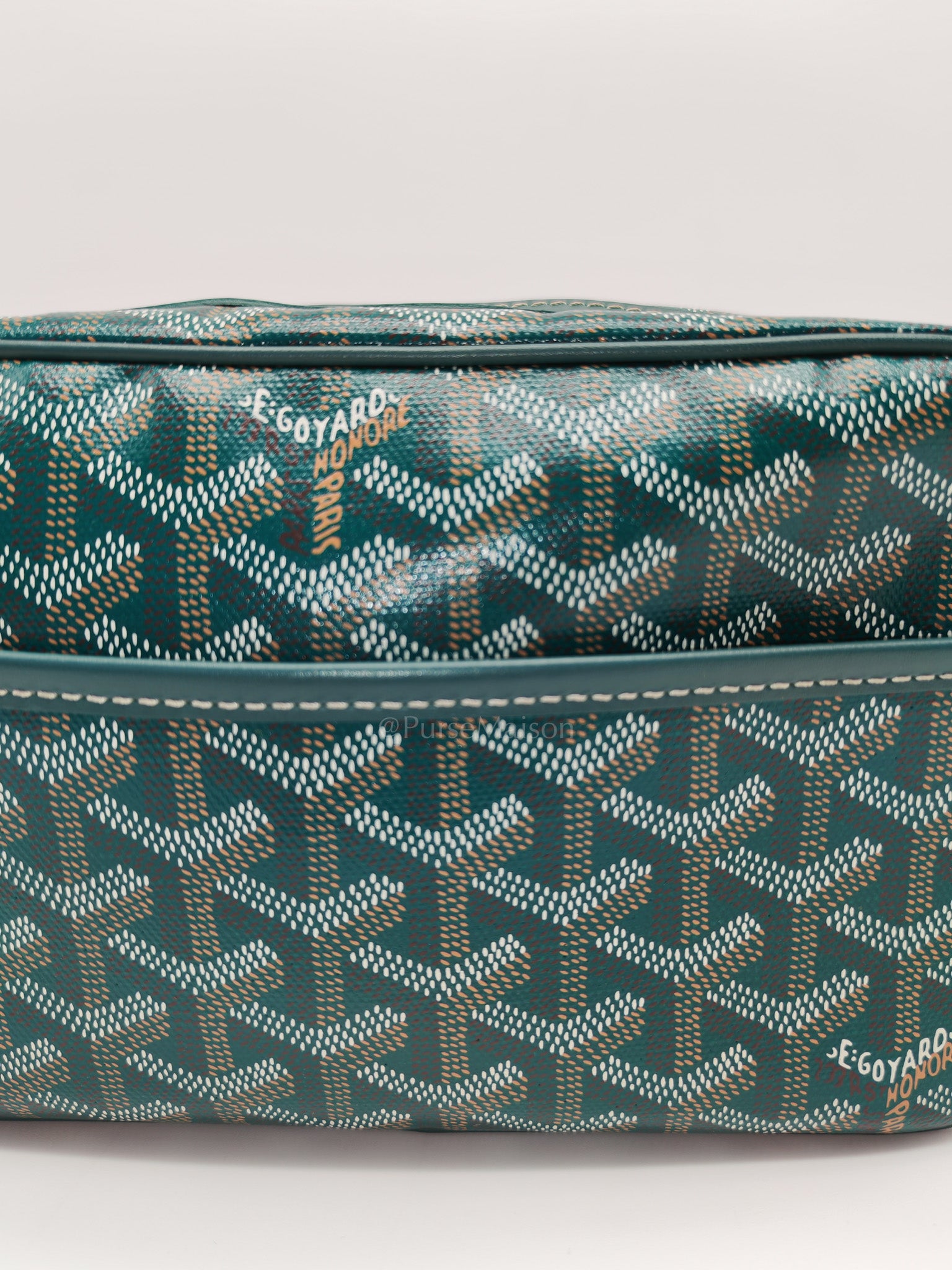 Capvert Crossbody Bag in Green Goyardine Canvas