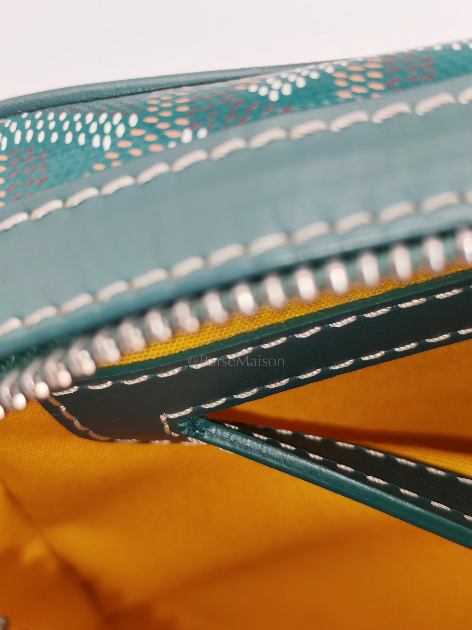 Capvert Crossbody Bag in Green Goyardine Canvas