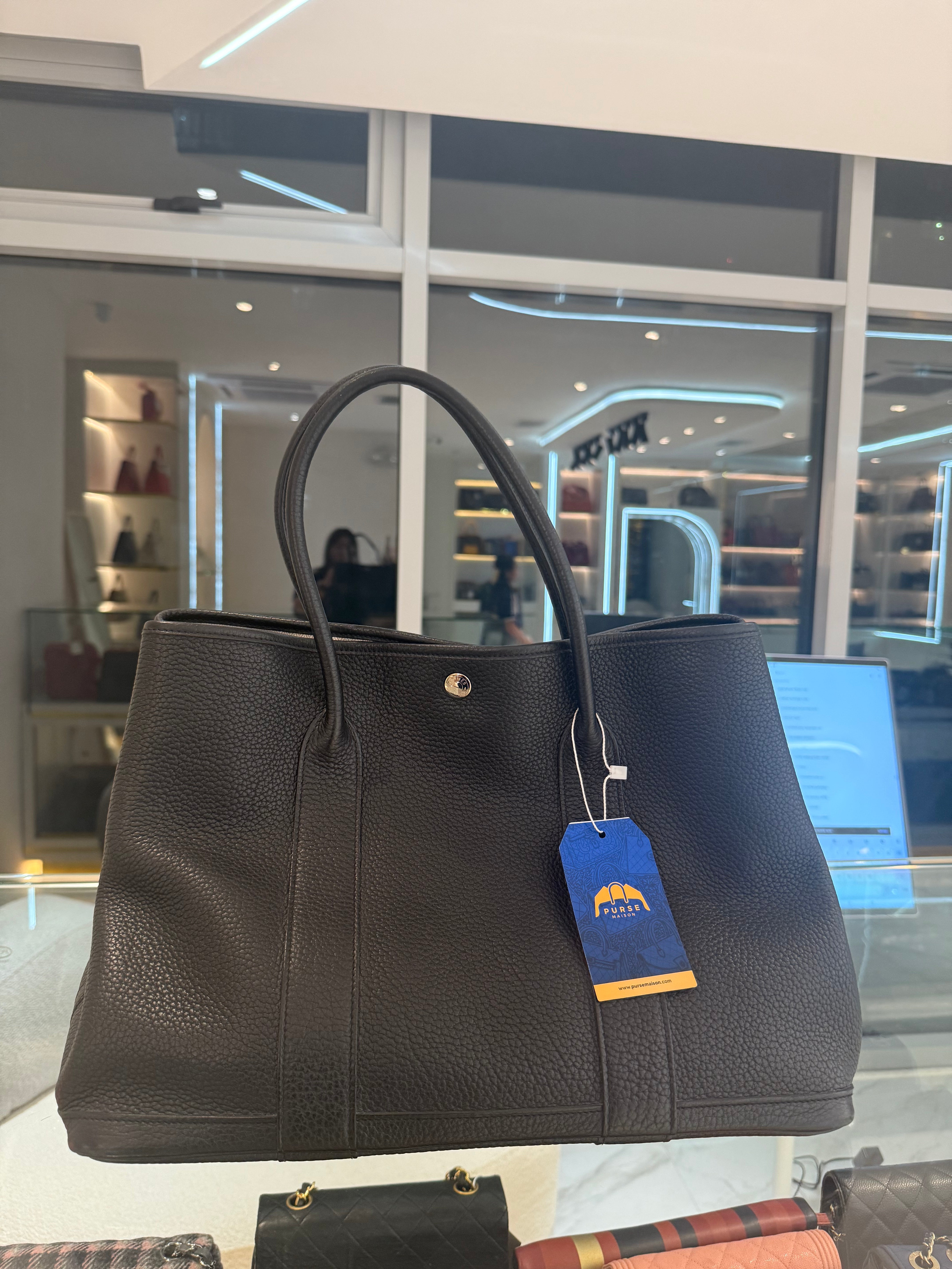 GPT 36 Black Stamp Square O (2011) | Purse Maison Luxury Bags Shop