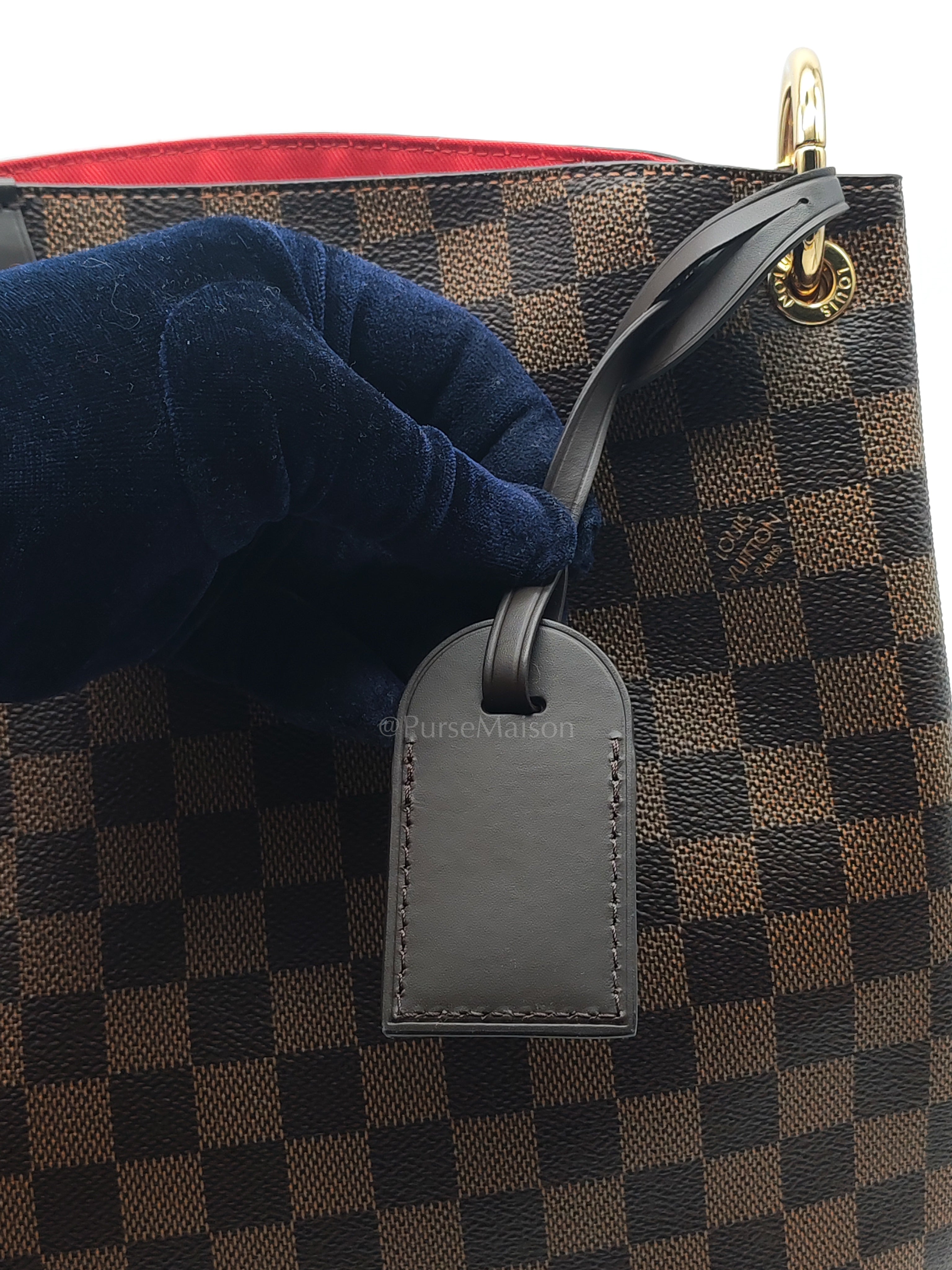 Gracefully MM in Damier Ebene Canvas (Microchip) | Purse Maison Luxury Bags Shop