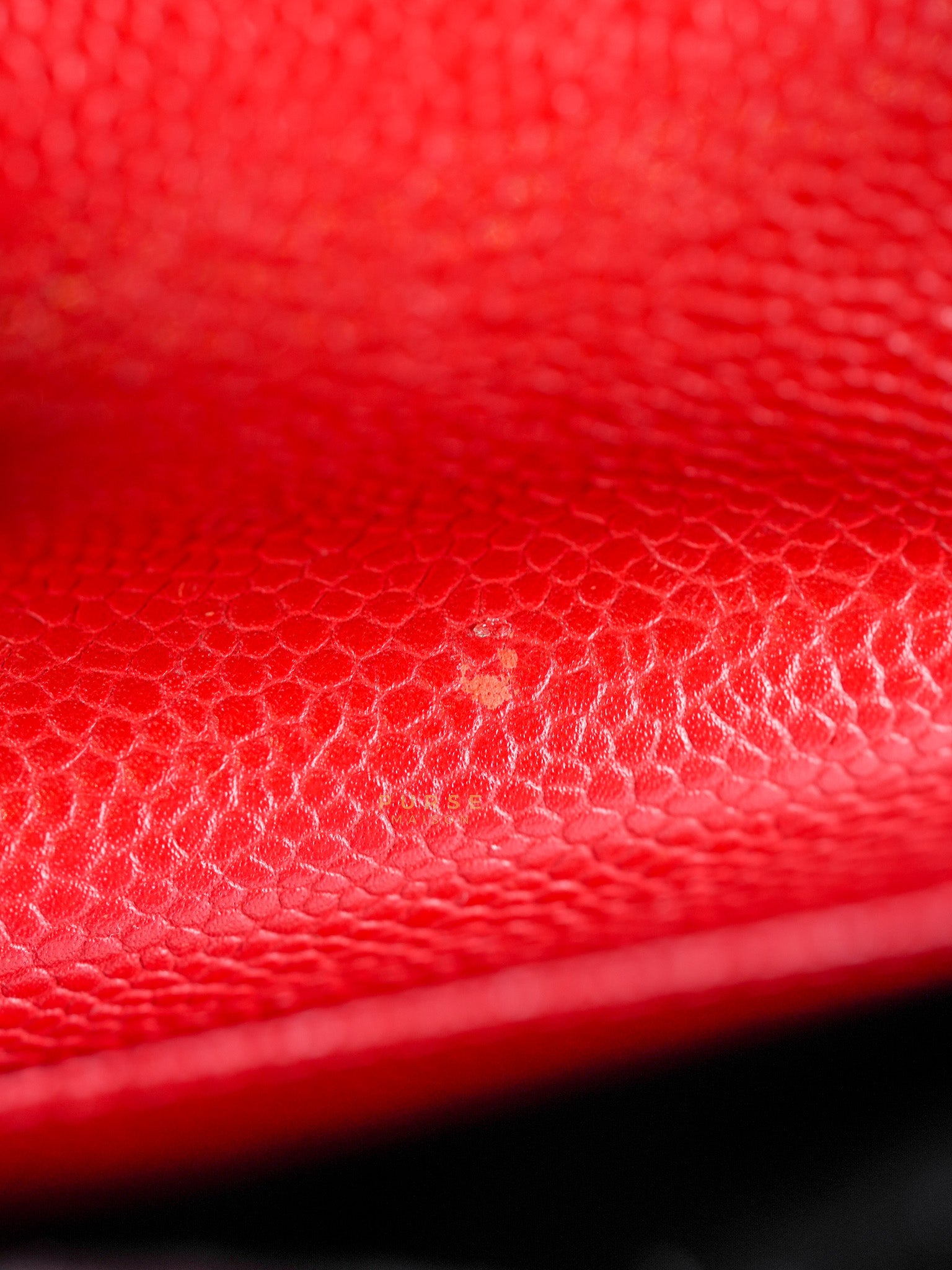 Grand Shopping Tote Bag (GST) in Red Quilted Caviar Leather Gold Hardware Series 18 | Purse Maison Luxury Bags Shop