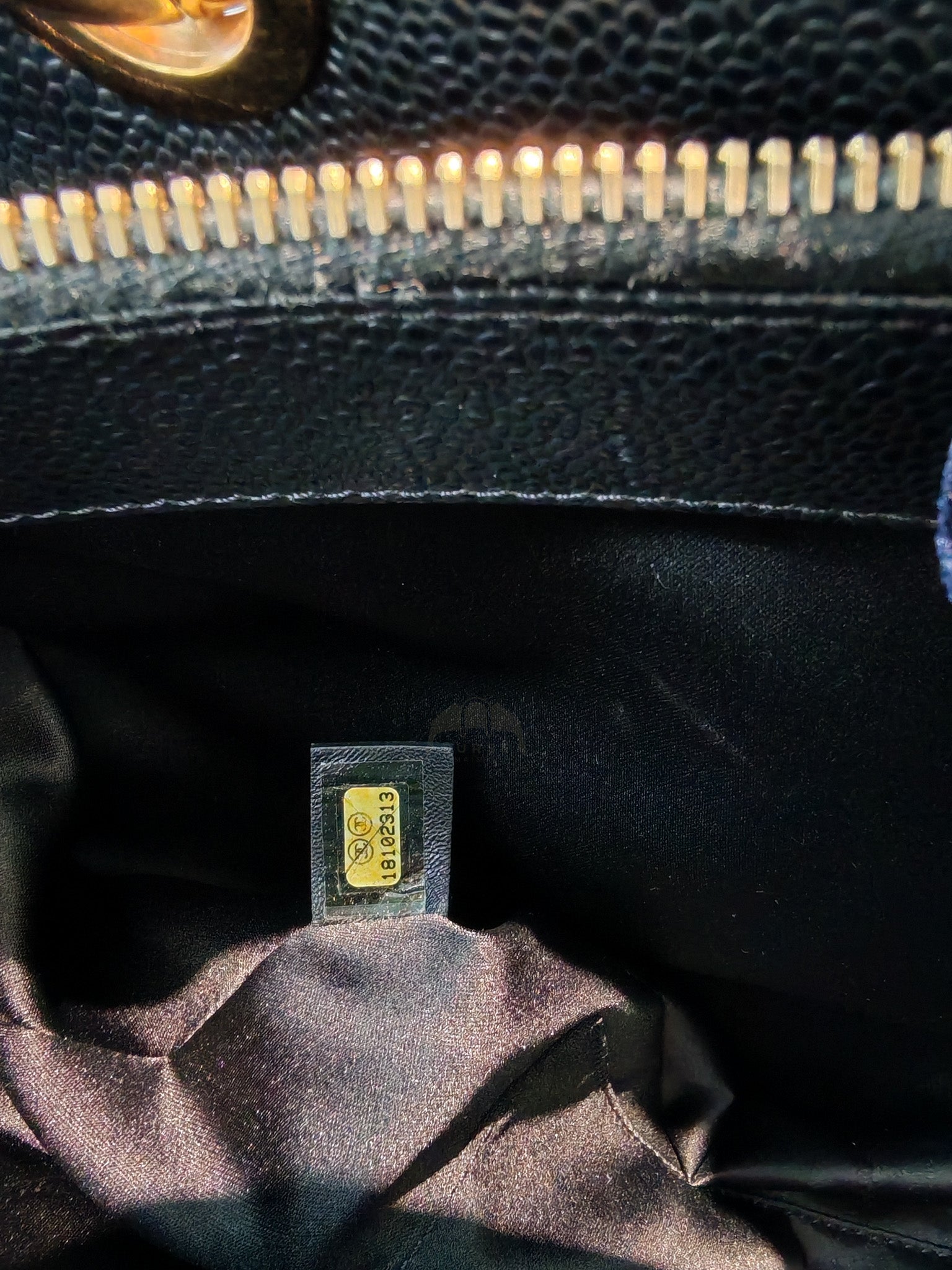 Grand Shopping Tote (GST) in Black Caviar Leather and Gold Hardware Series 18/13 | Purse Maison Luxury Bags Shop