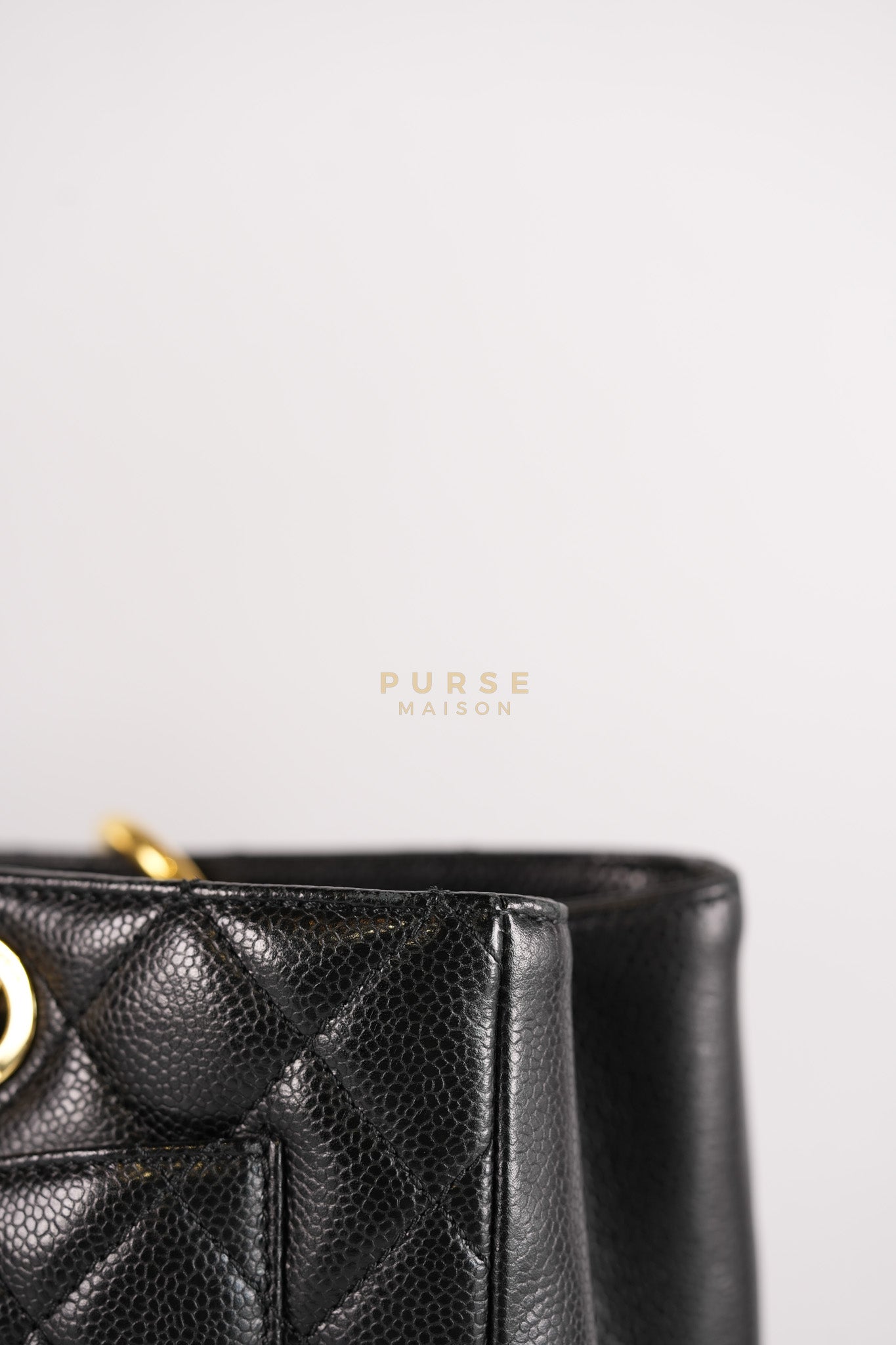 Grand Shopping Tote(GST) in Black Caviar Leather Gold Hardware (Series 13/58) | Purse Maison Luxury Bags Shop