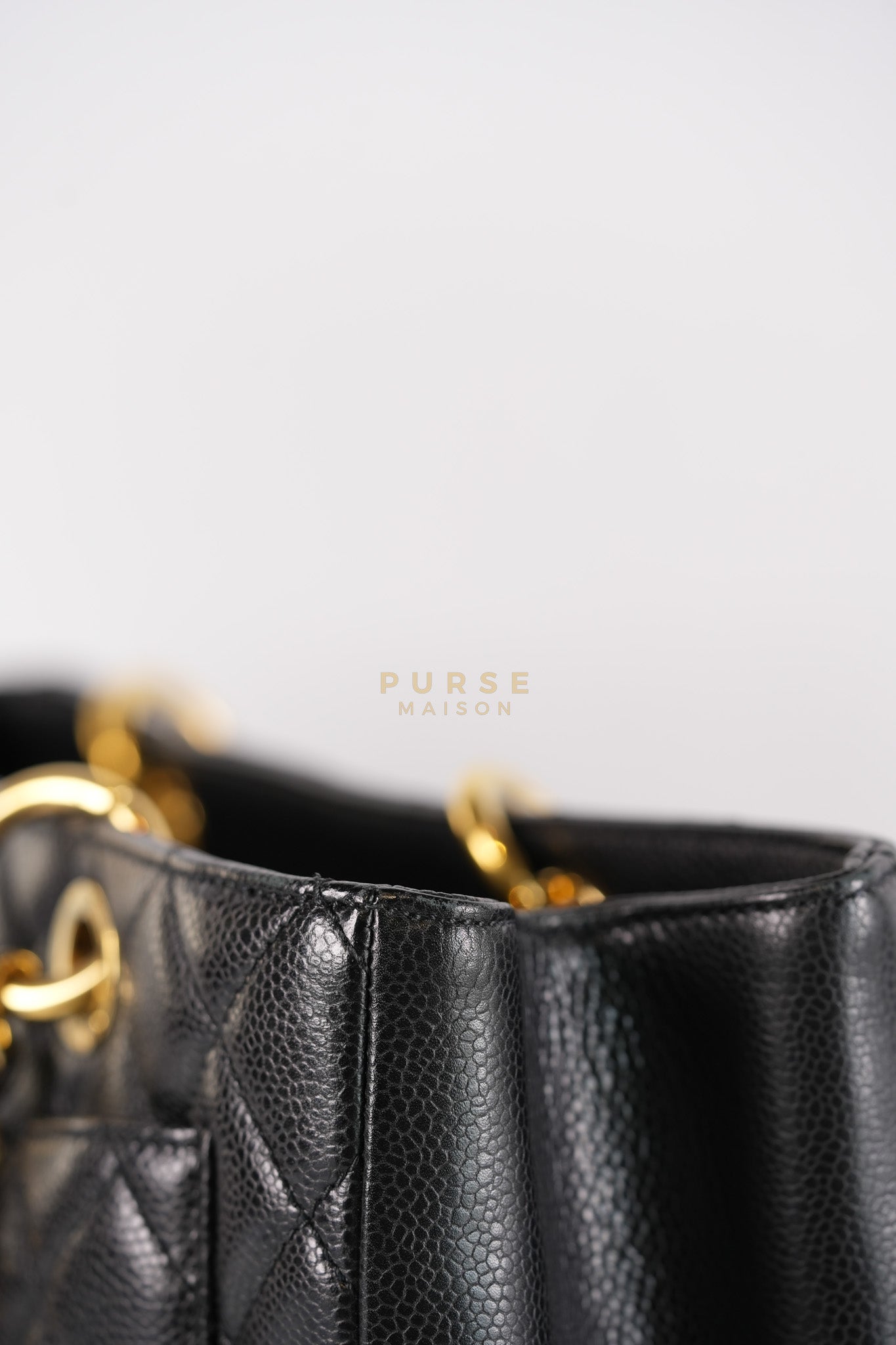 Grand Shopping Tote(GST) in Black Caviar Leather Gold Hardware (Series 13/58) | Purse Maison Luxury Bags Shop