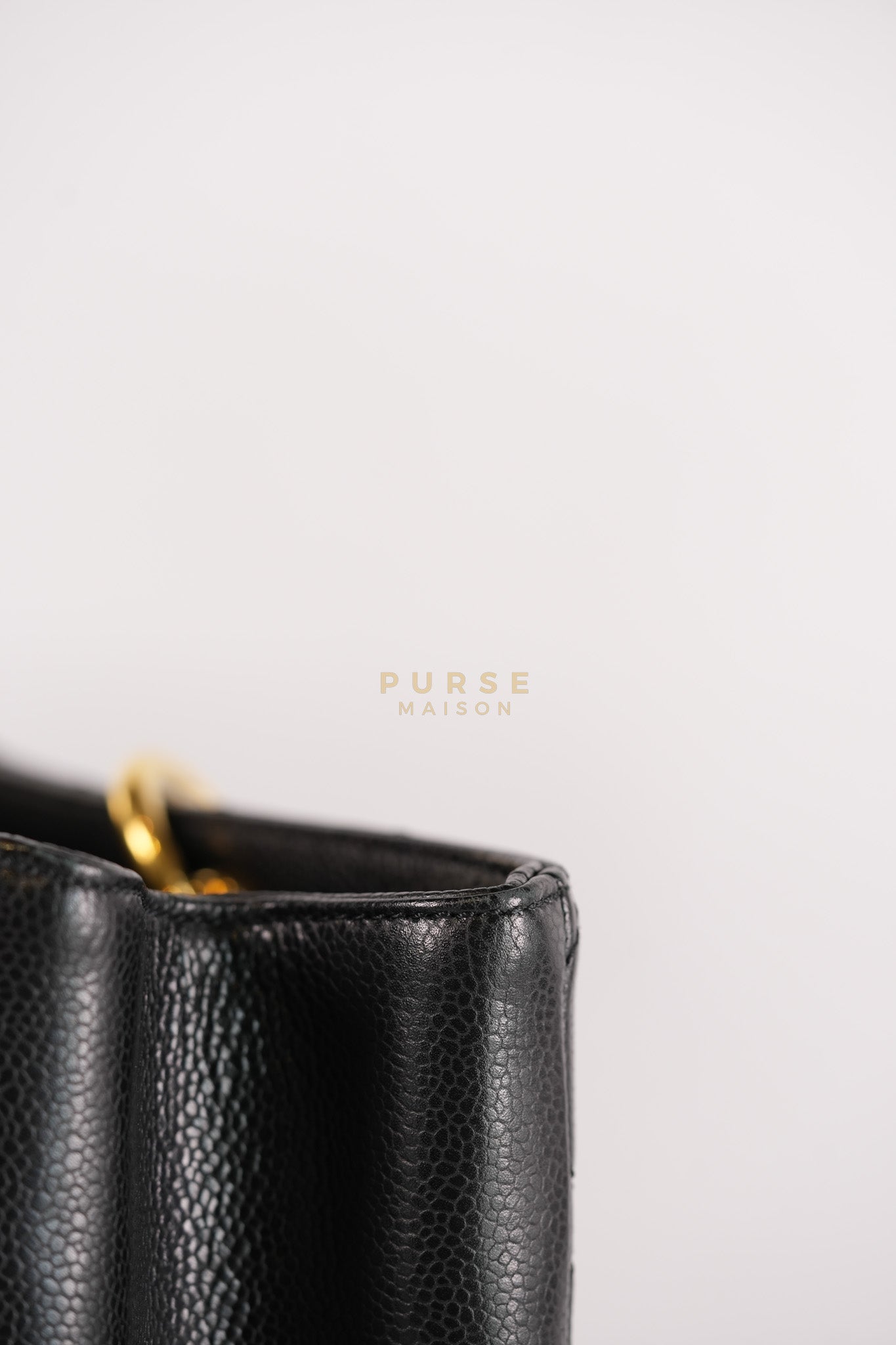 Grand Shopping Tote(GST) in Black Caviar Leather Gold Hardware (Series 13/58) | Purse Maison Luxury Bags Shop