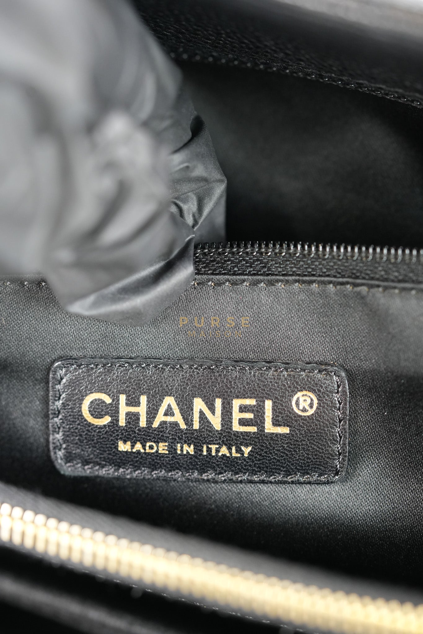 Grand Shopping Tote(GST) in Black Caviar Leather Gold Hardware (Series 13/58) | Purse Maison Luxury Bags Shop