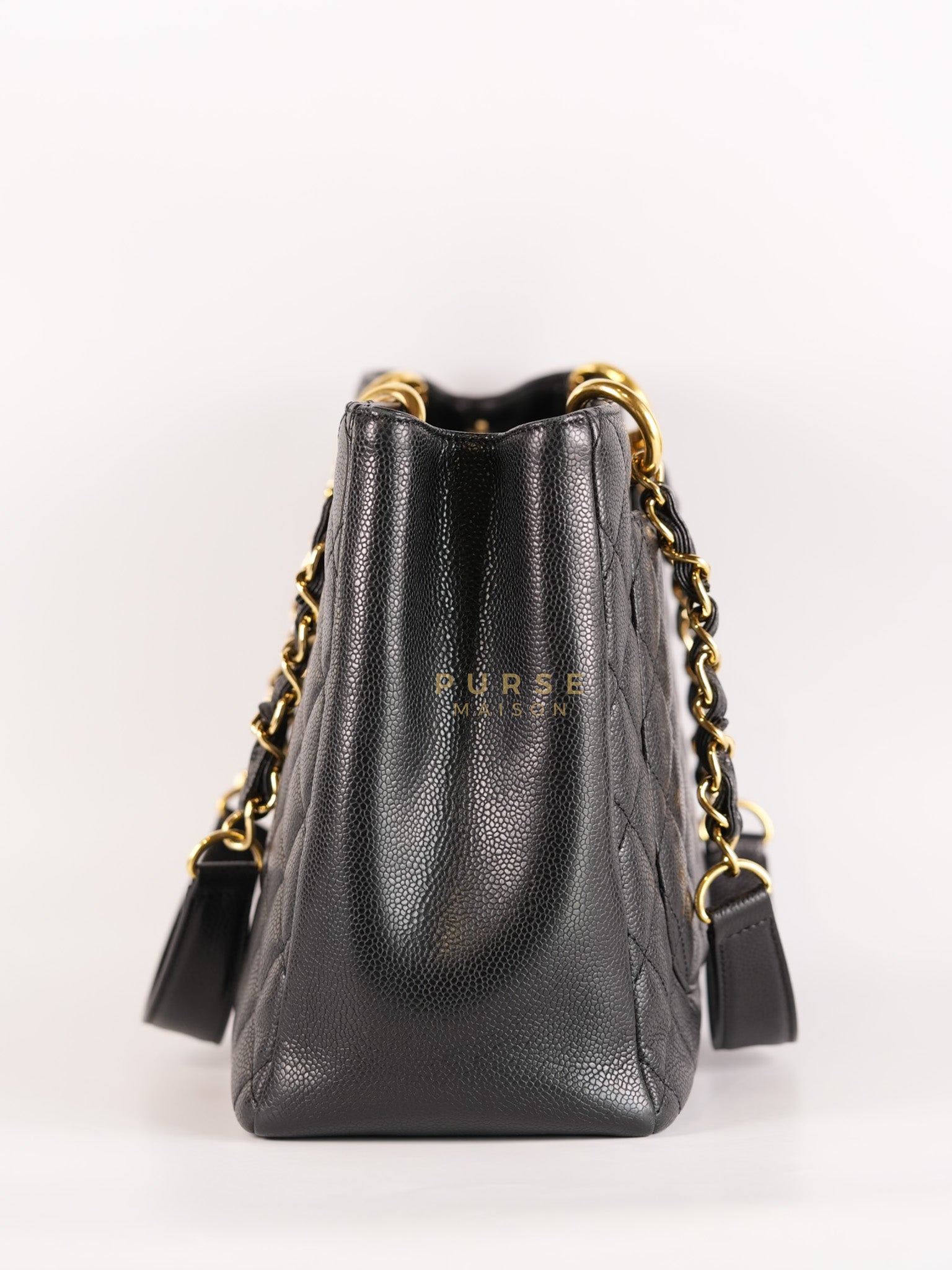 Grand Shopping Tote(GST) in Black Caviar Leather Gold Hardware (Series 13/58) | Purse Maison Luxury Bags Shop