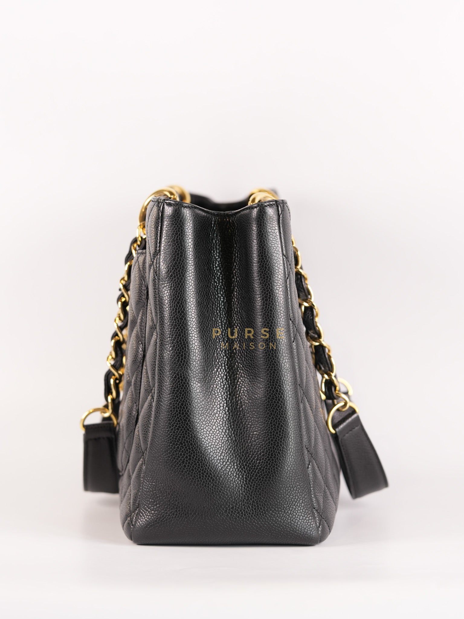 Grand Shopping Tote(GST) in Black Caviar Leather Gold Hardware (Series 13/58) | Purse Maison Luxury Bags Shop