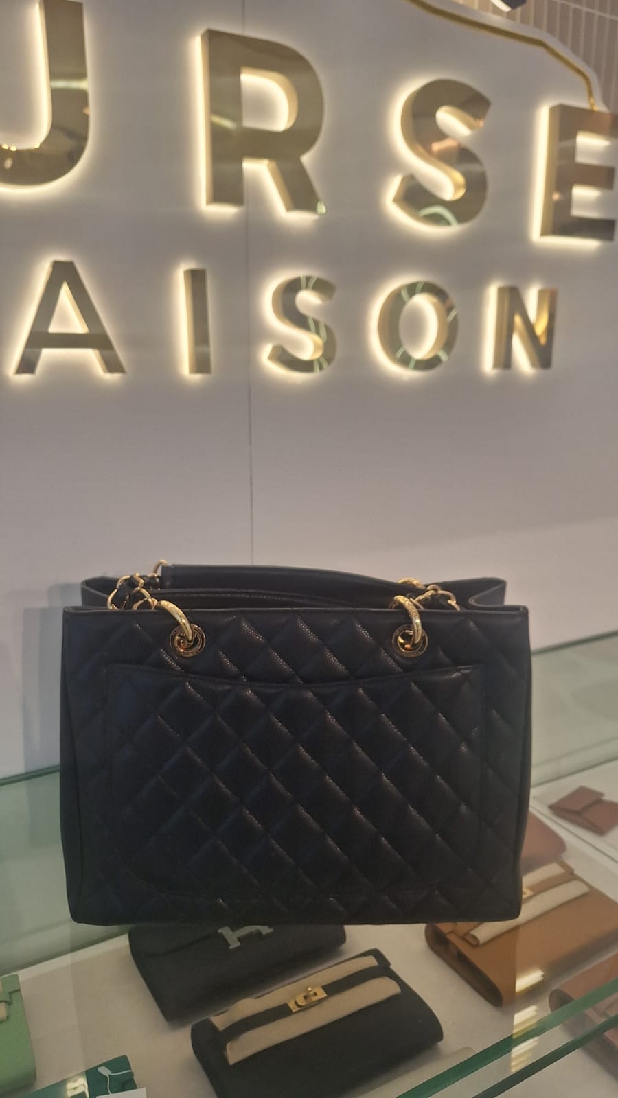 GST Caviar Leather Black Series 18680386 | Purse Maison Luxury Bags Shop