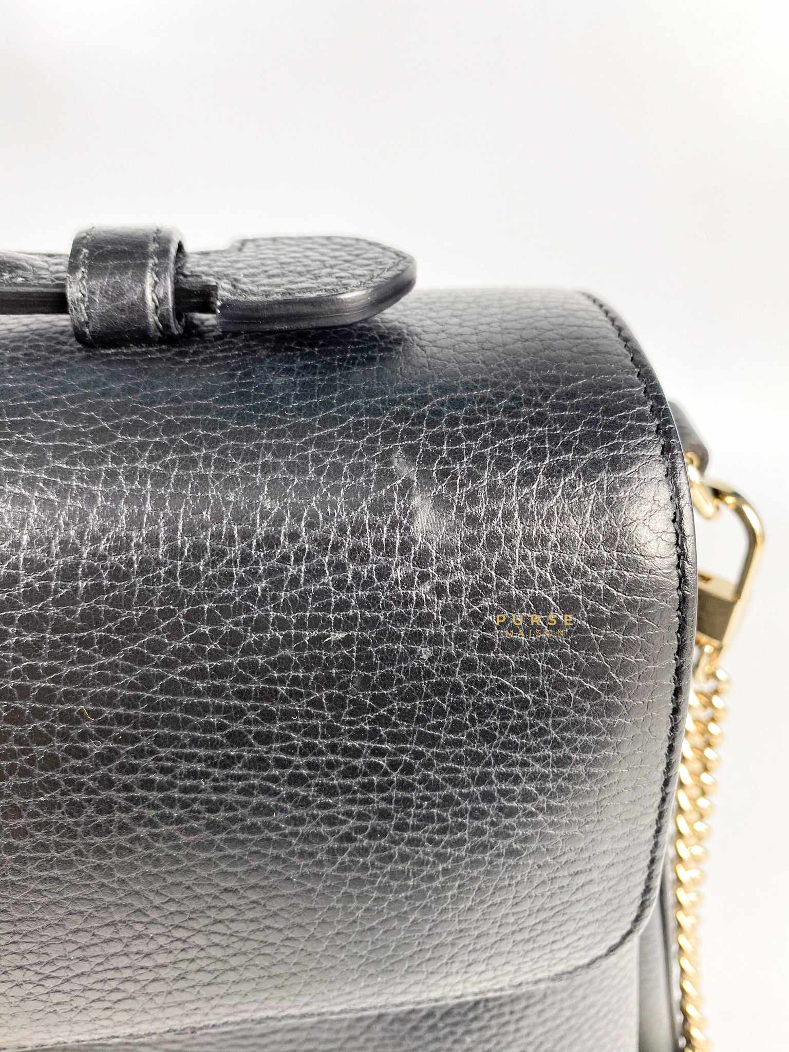 Gucci Black Interlocking Leather Bag