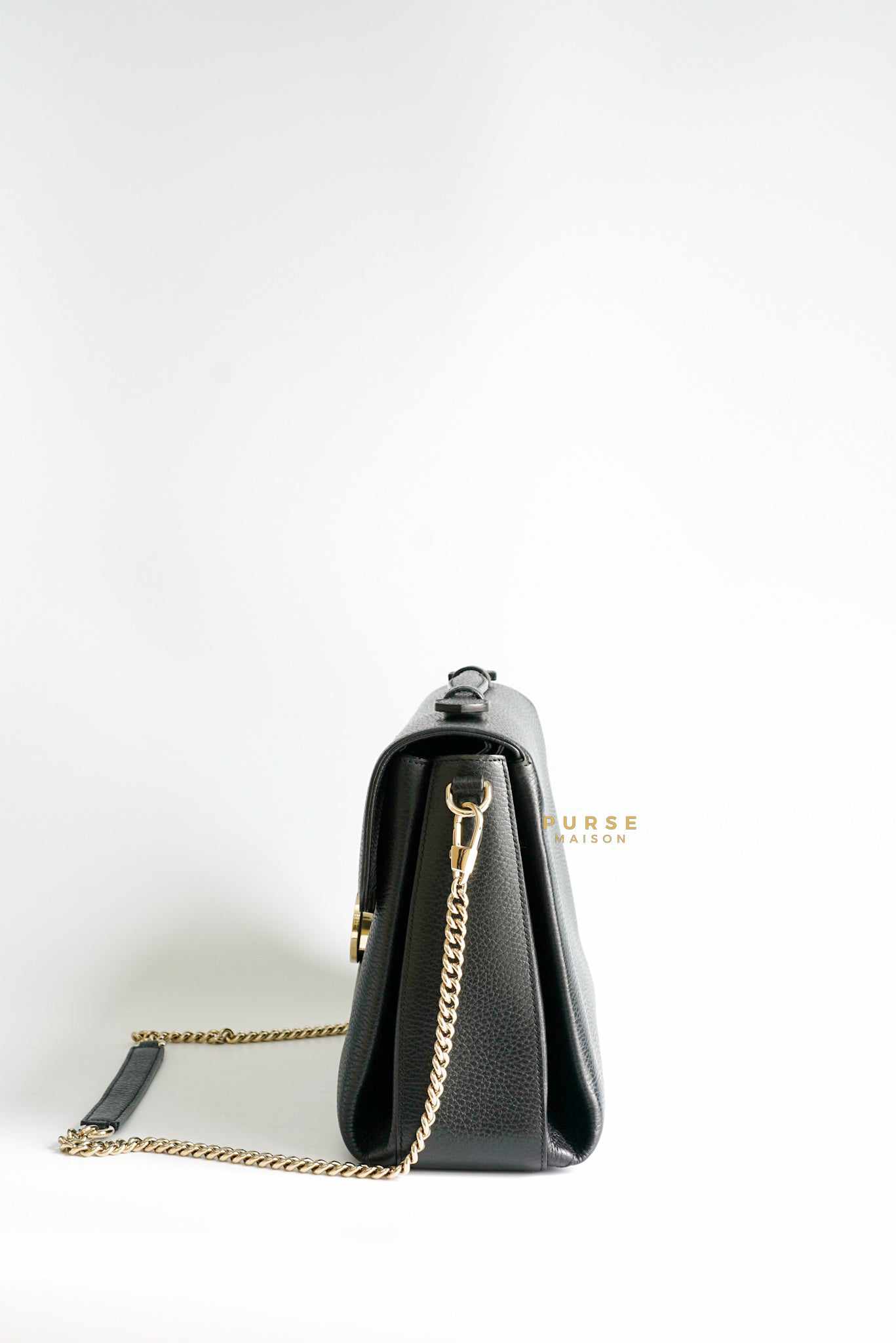Gucci Black Interlocking Leather Bag