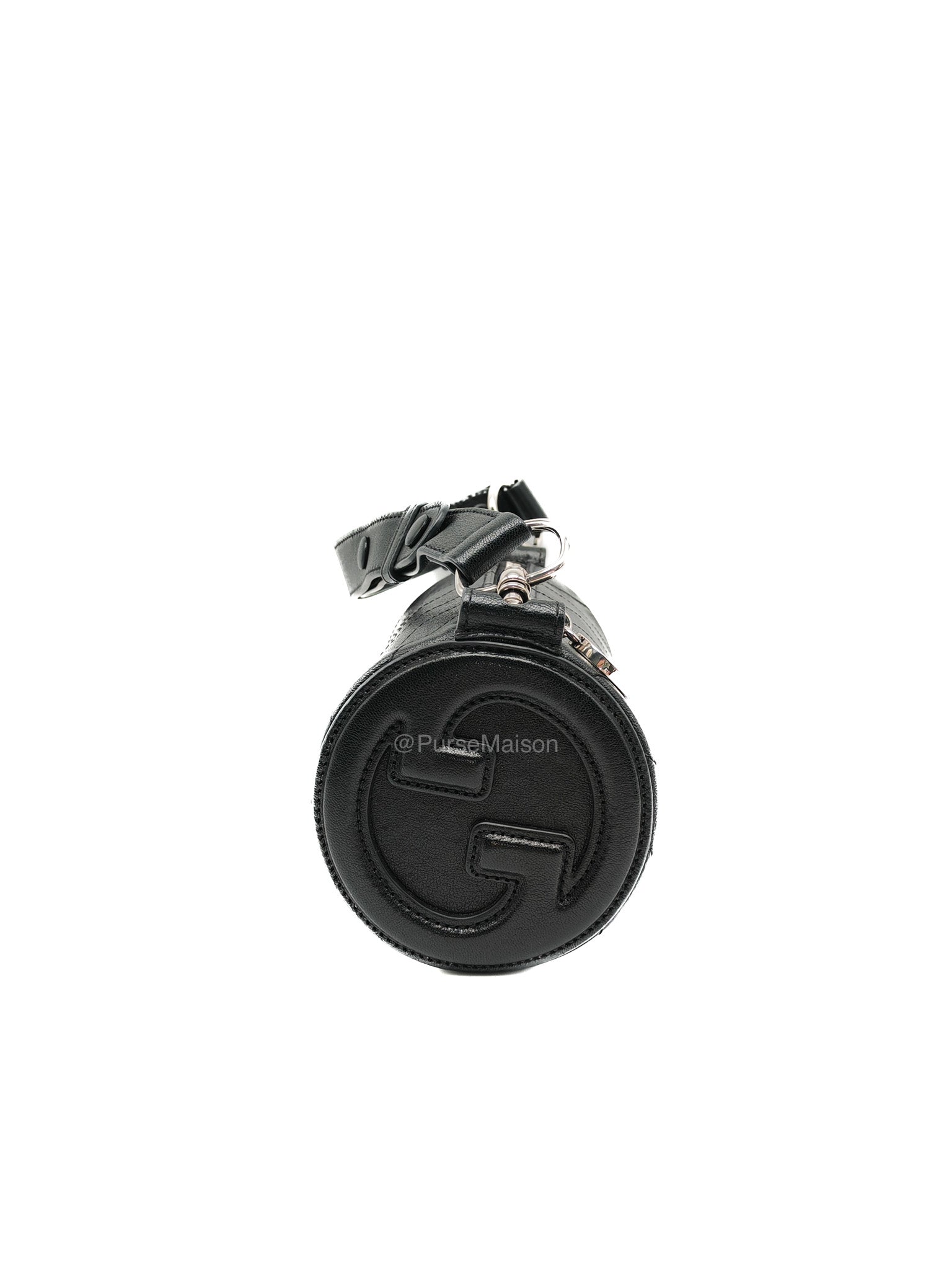 Gucci Blondie Mini Barrel in Black Calfskin Leather Shoulder Bag | Purse Maison Luxury Bags Shop