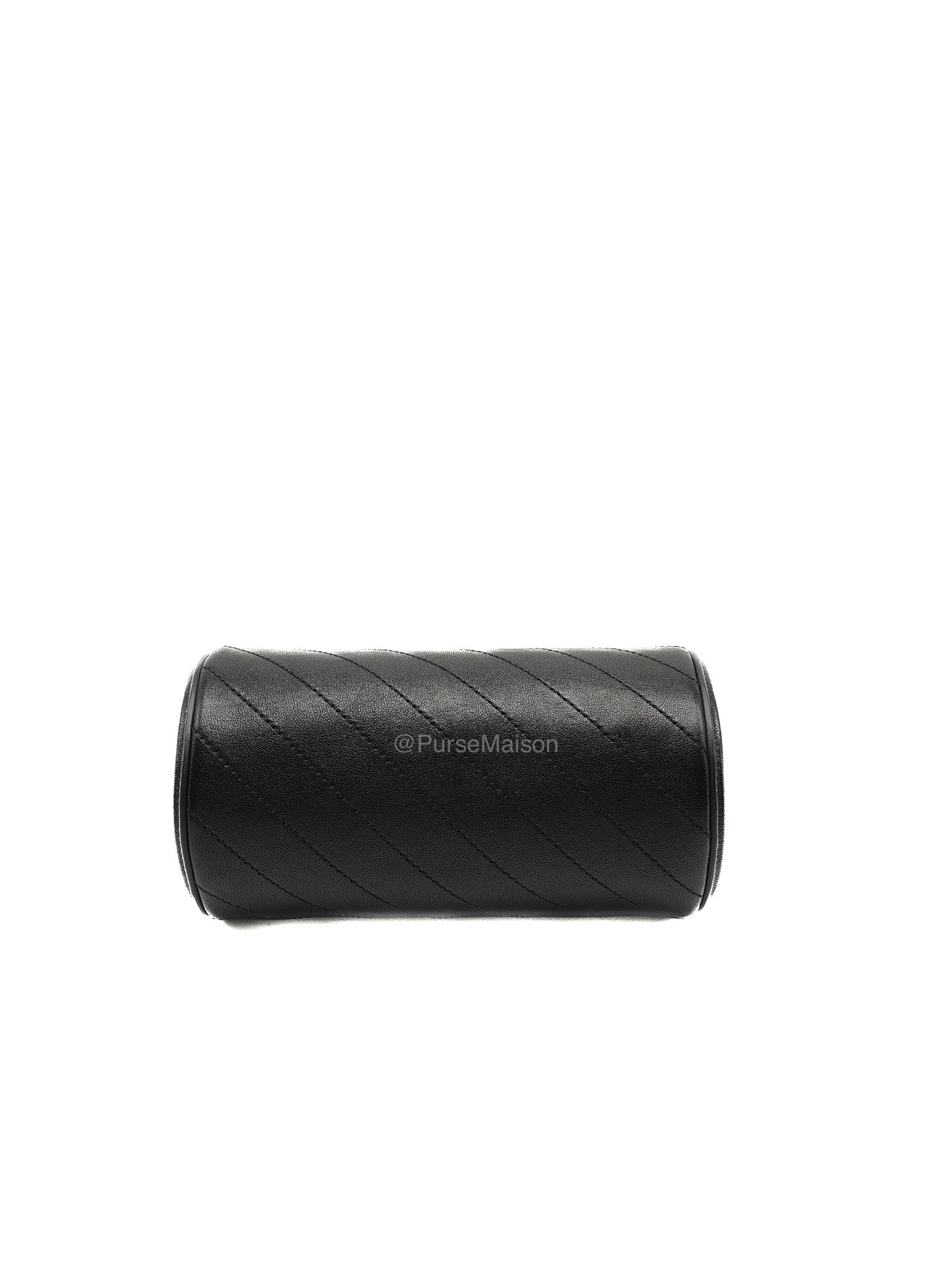 Gucci Blondie Mini Barrel in Black Calfskin Leather Shoulder Bag | Purse Maison Luxury Bags Shop
