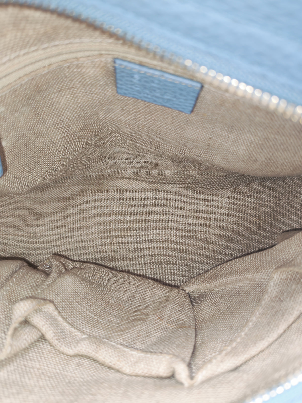 Gucci Bree Tote Bag Small in GG Supreme Canvas and Light Blue Leather | Purse Maison Luxury Bags Shop
