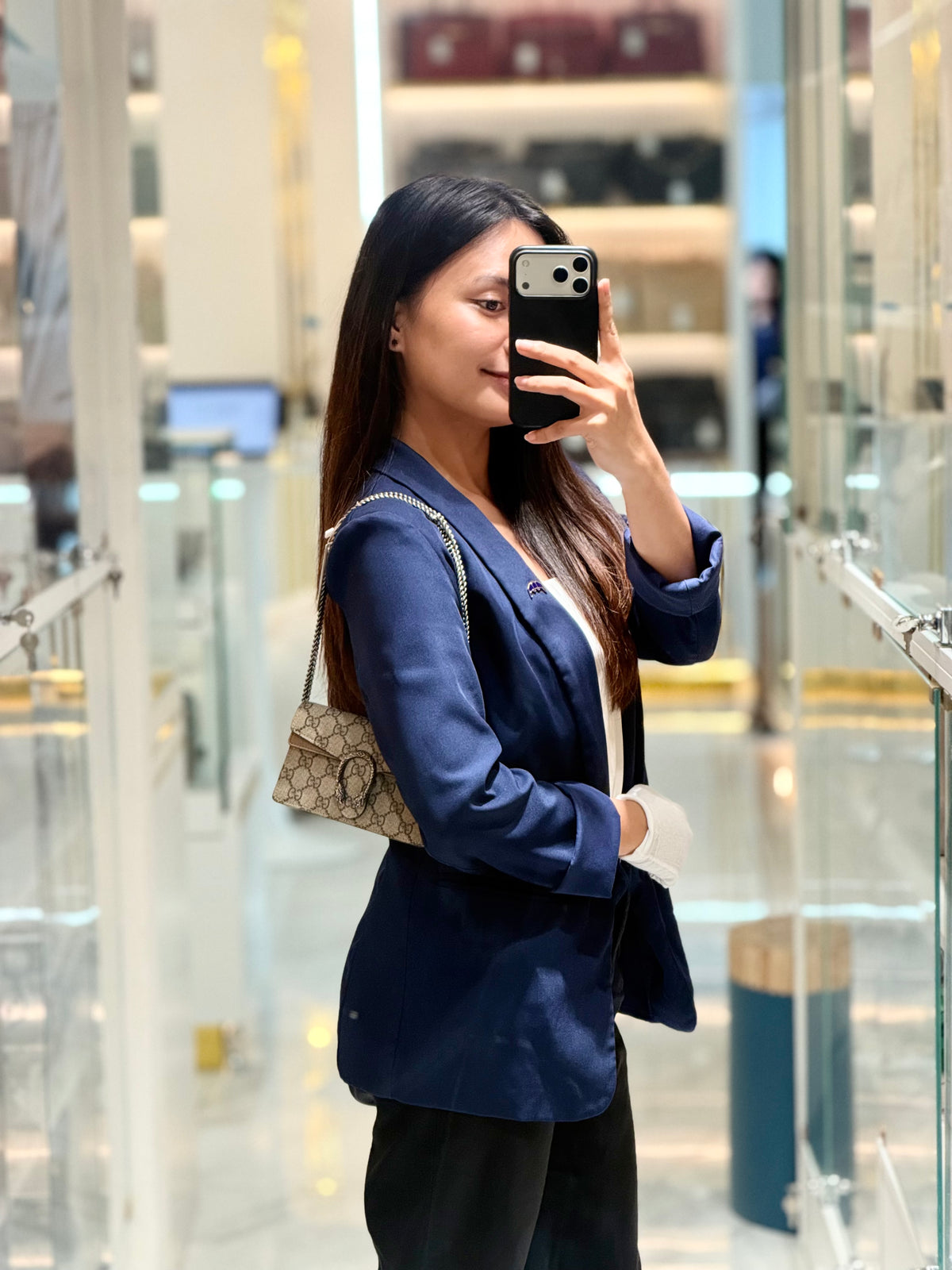 Gucci Dionysus Mini Shoulder Bag in Monogram GG Supreme Canvas | Purse Maison Luxury Bags Shop