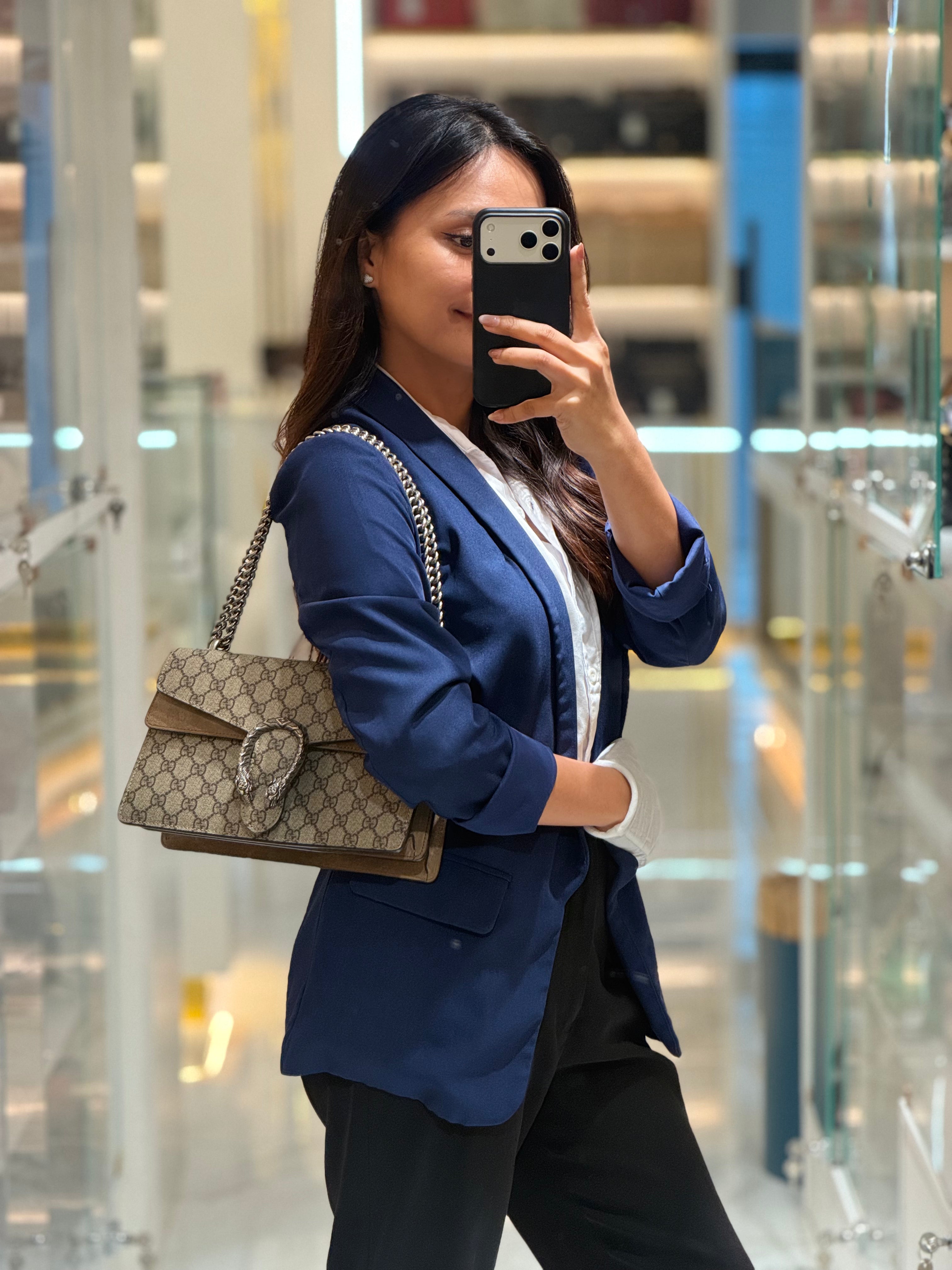 Gucci Dionysus Small in GG Supreme Coated Canvas Shoulder Bag | Purse Maison Luxury Bags Shop