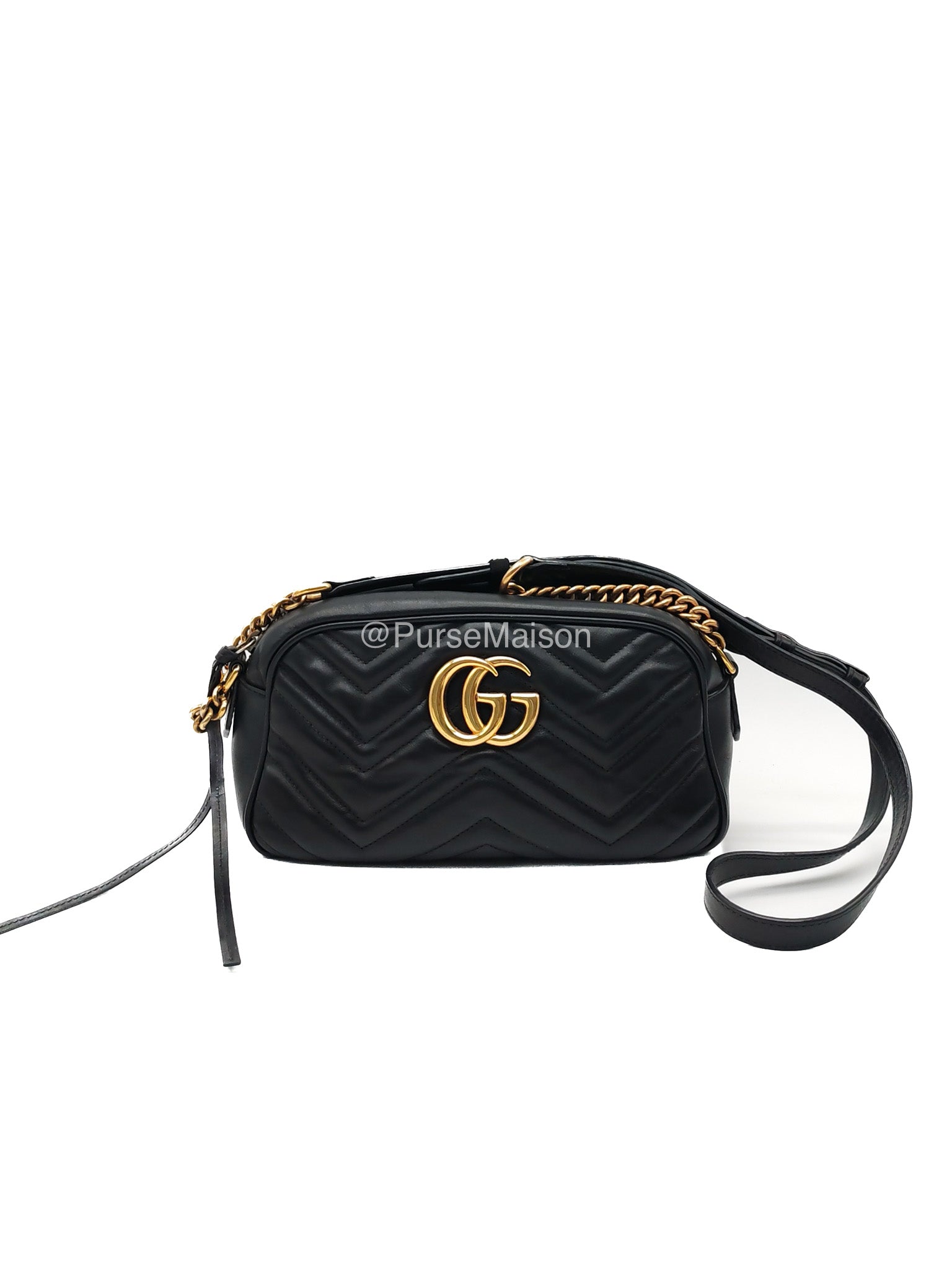 Gucci GG Marmont Camera Bag in Matelasse Leather Crossbody Bag | Purse Maison Luxury Bags Shop