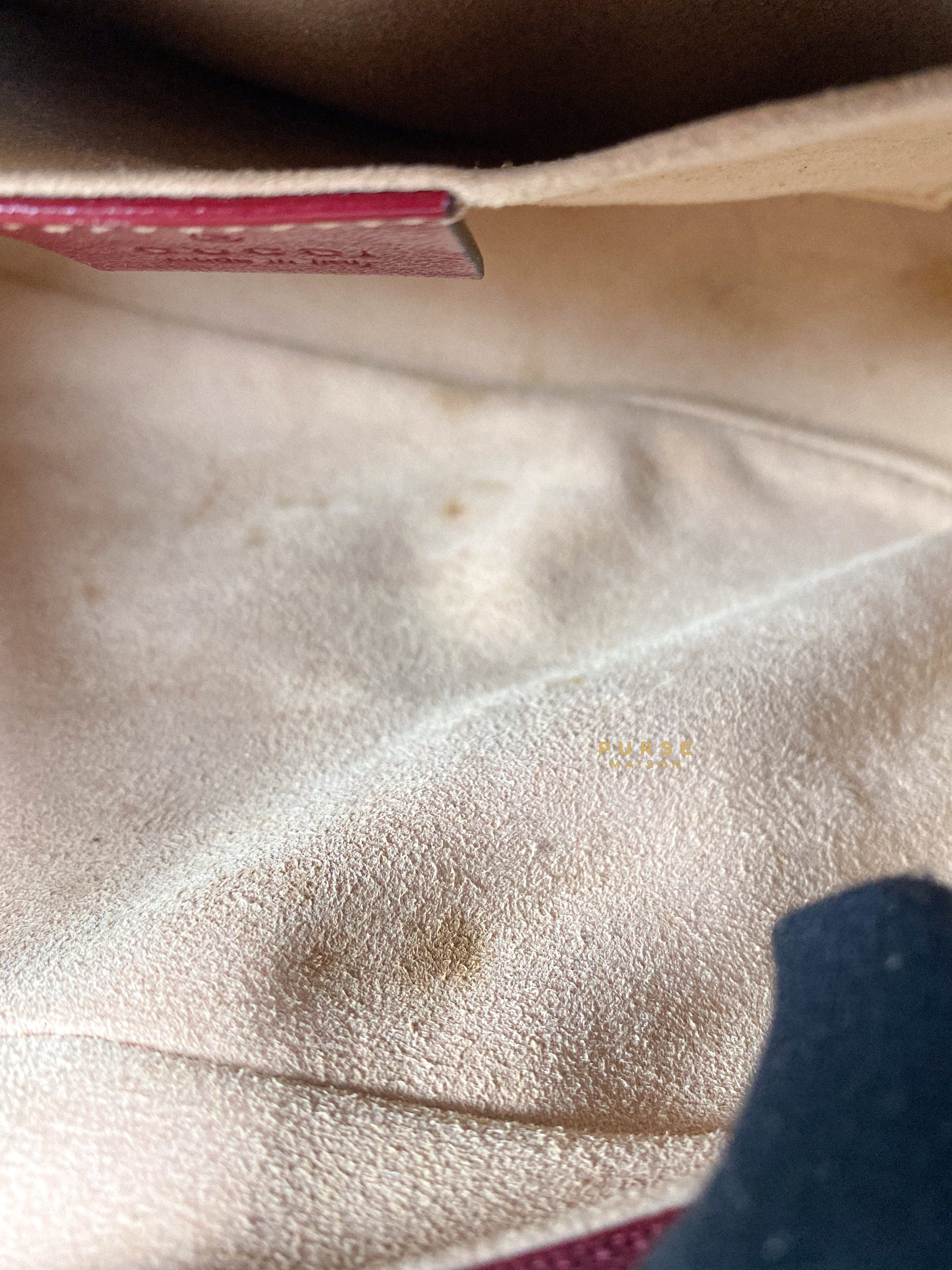 Gucci GG Marmont Small Diagonal Quilted GG Canvas Bag