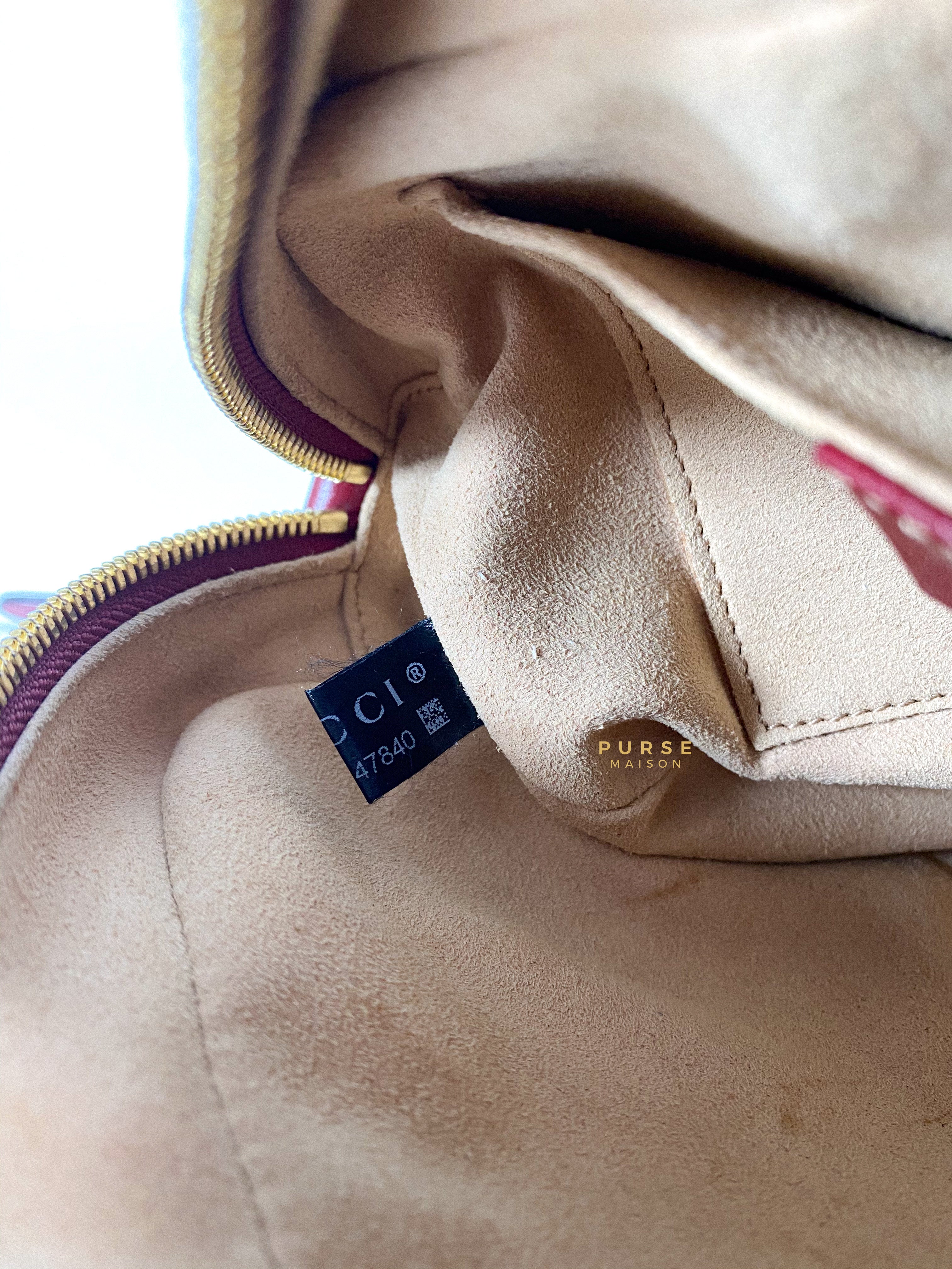 Gucci GG Marmont Small Diagonal Quilted GG Canvas Bag