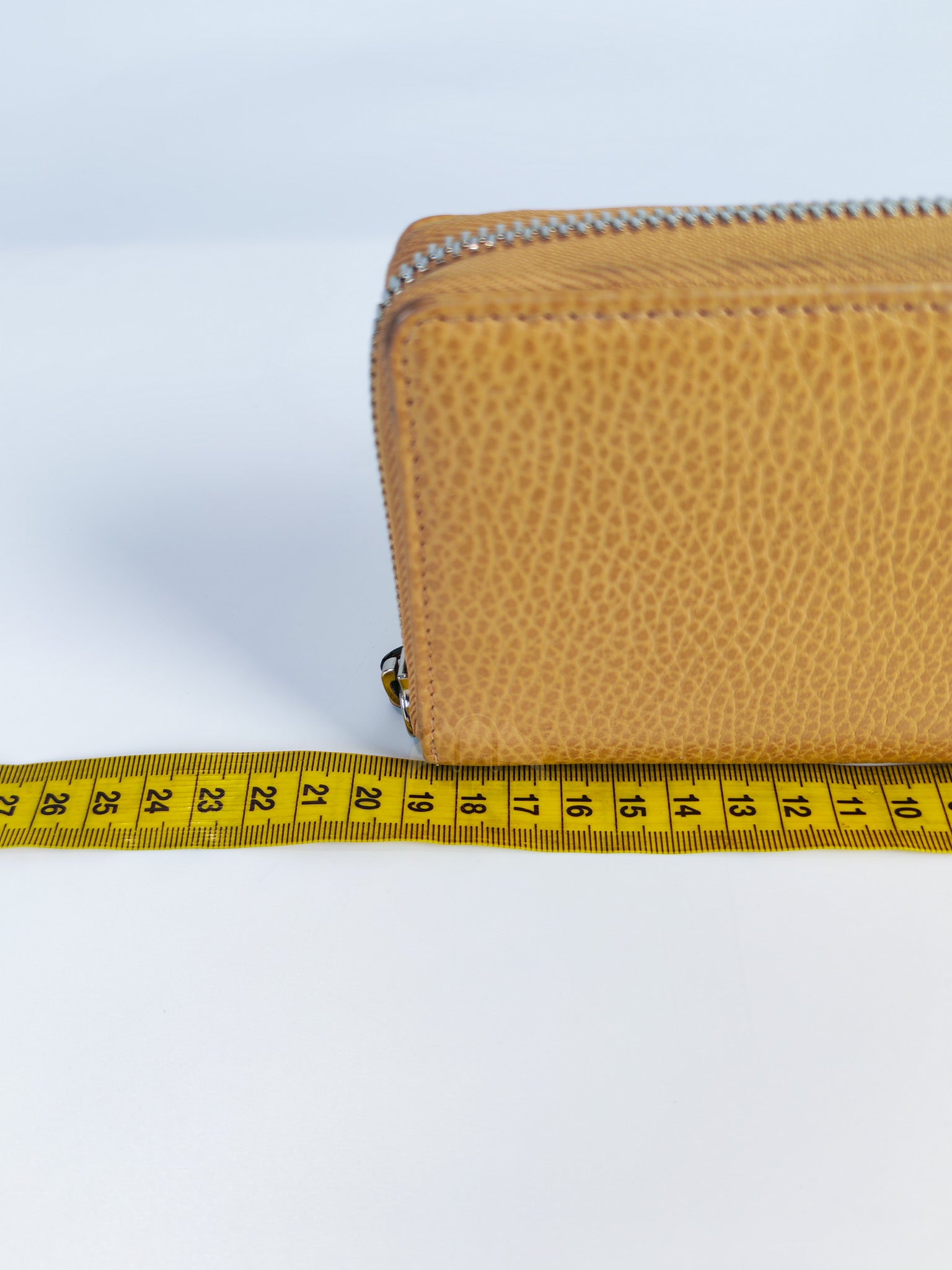 GG Marmont Zip Around Wallet in Tan Pebbled Leather | Purse Maison Luxury Bags Shop