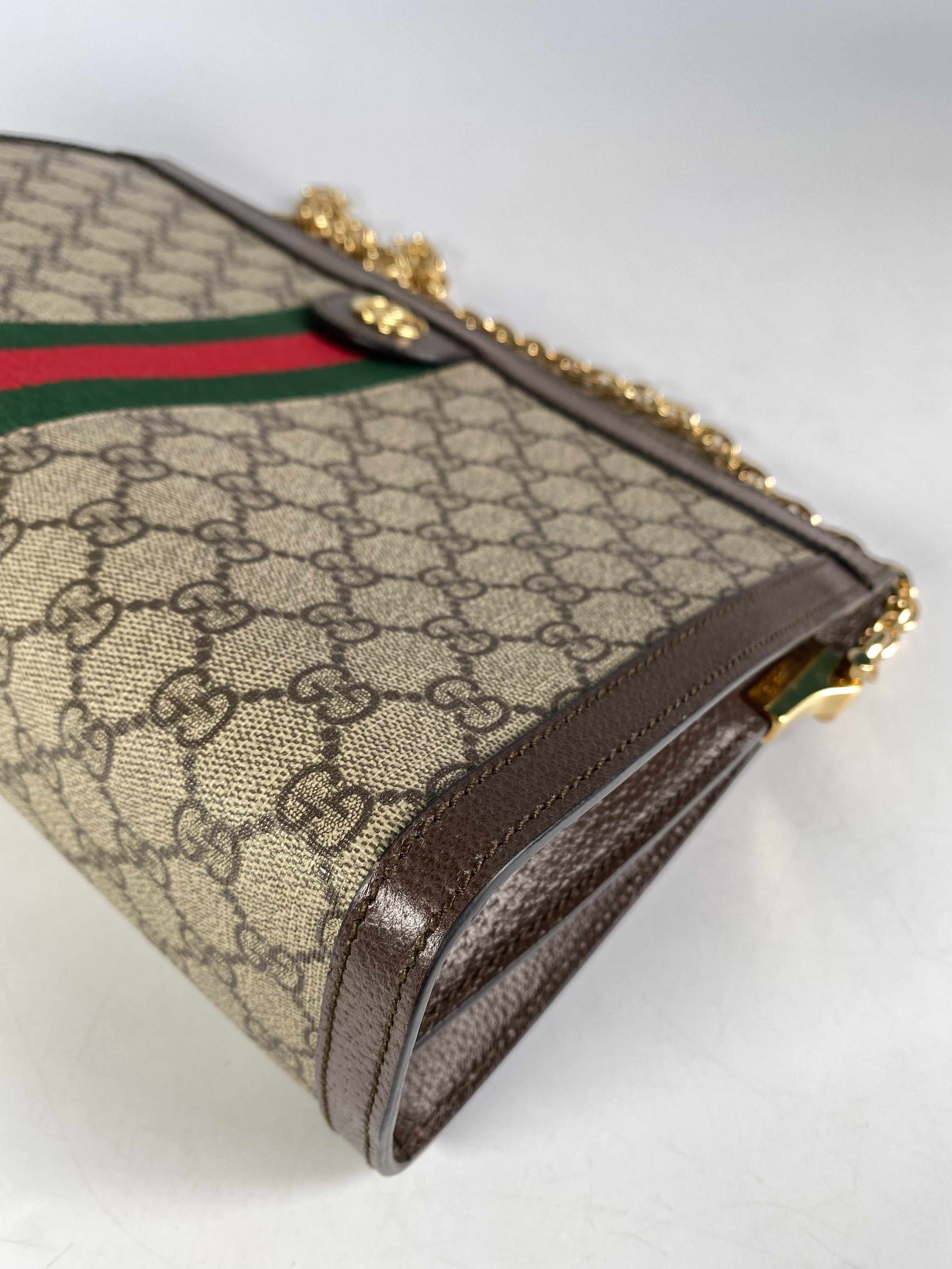 Gucci GG Supreme Monogram Web Ophidia Chain Shoulder Bag | Purse Maison Luxury Bags Shop
