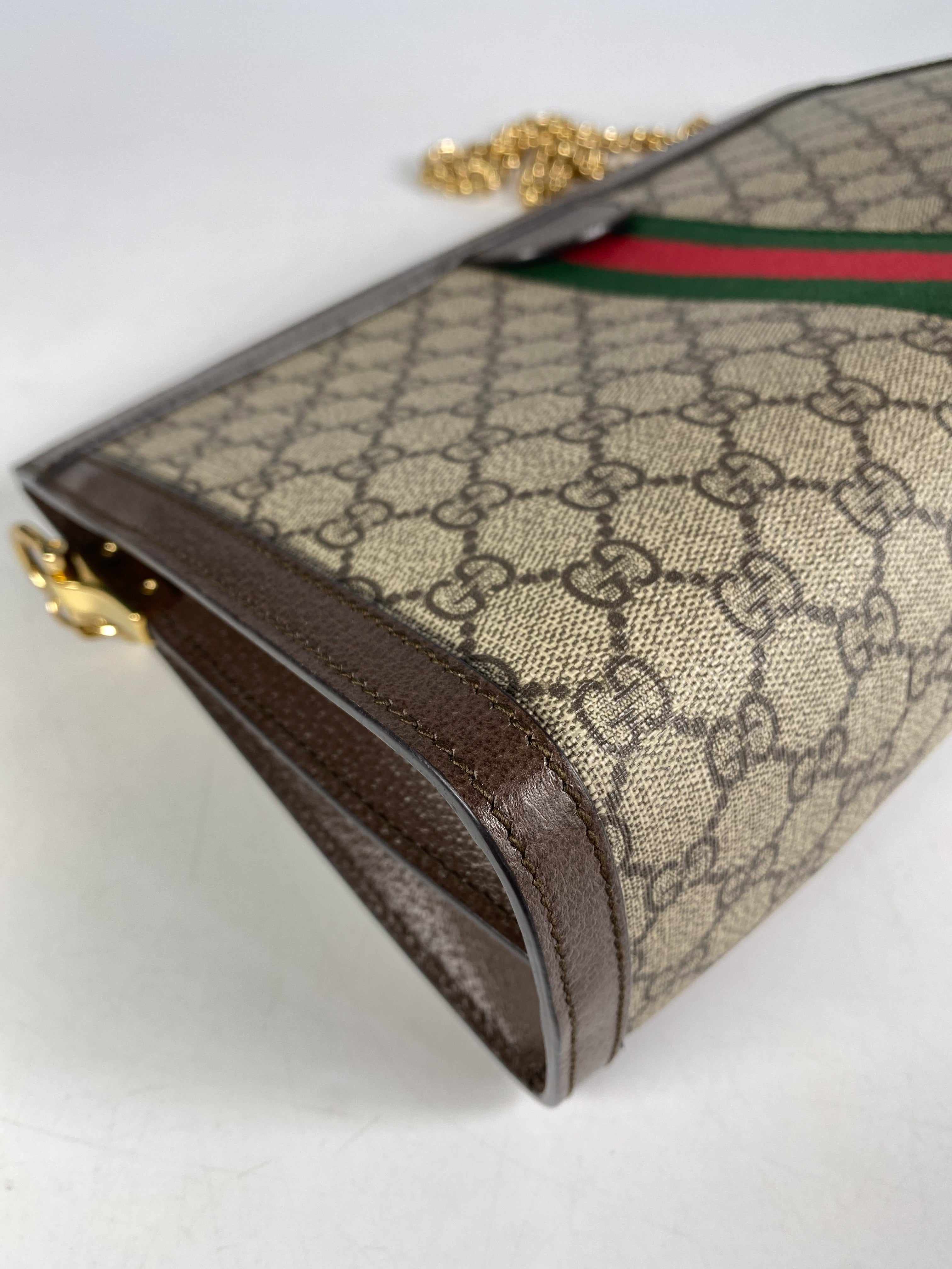 Gucci GG Supreme Monogram Web Ophidia Chain Shoulder Bag | Purse Maison Luxury Bags Shop