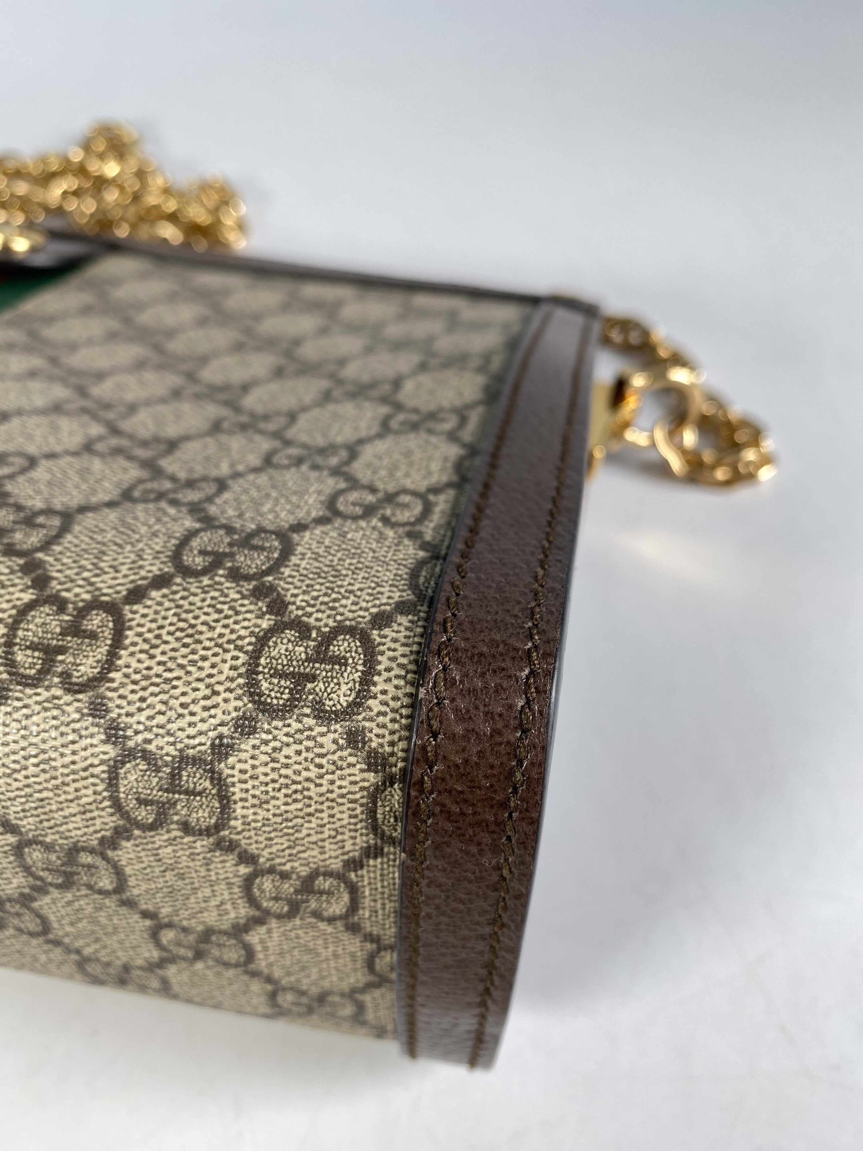 Gucci GG Supreme Monogram Web Ophidia Chain Shoulder Bag | Purse Maison Luxury Bags Shop