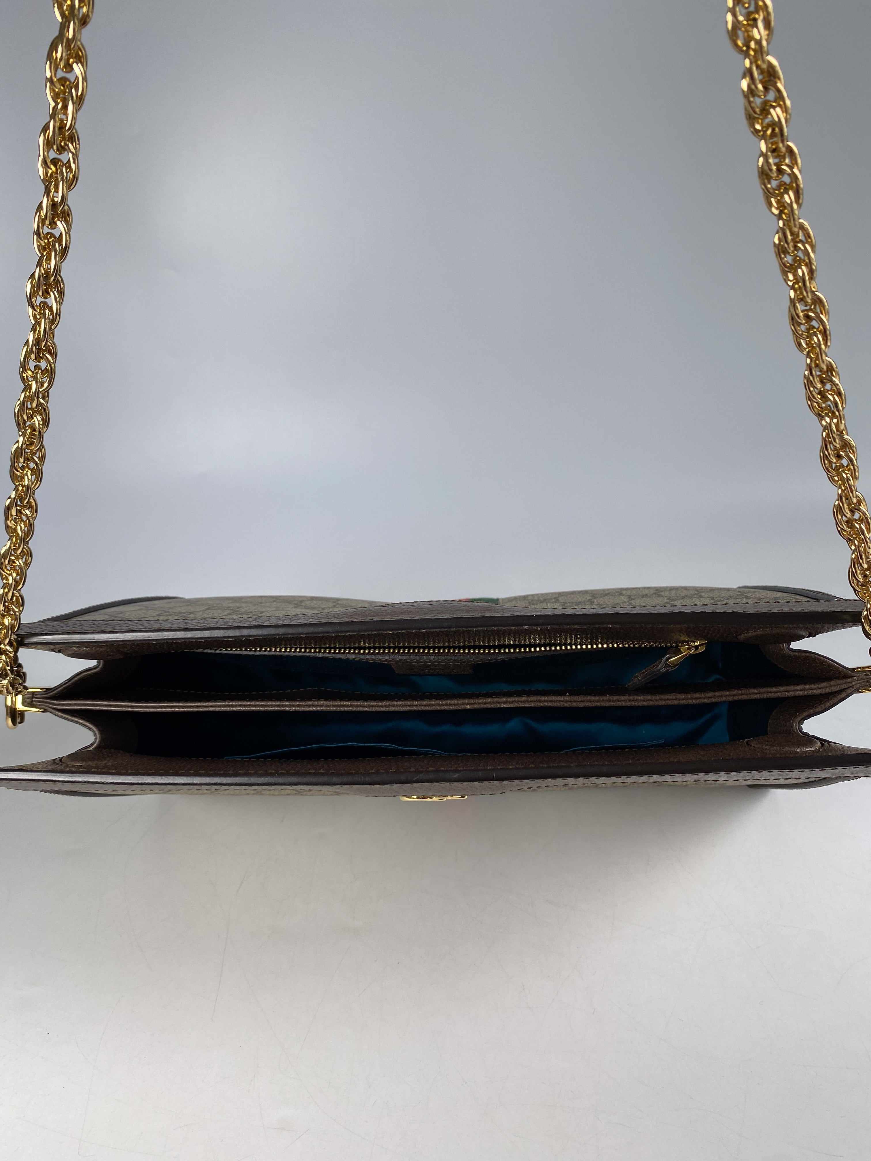 Gucci GG Supreme Monogram Web Ophidia Chain Shoulder Bag | Purse Maison Luxury Bags Shop