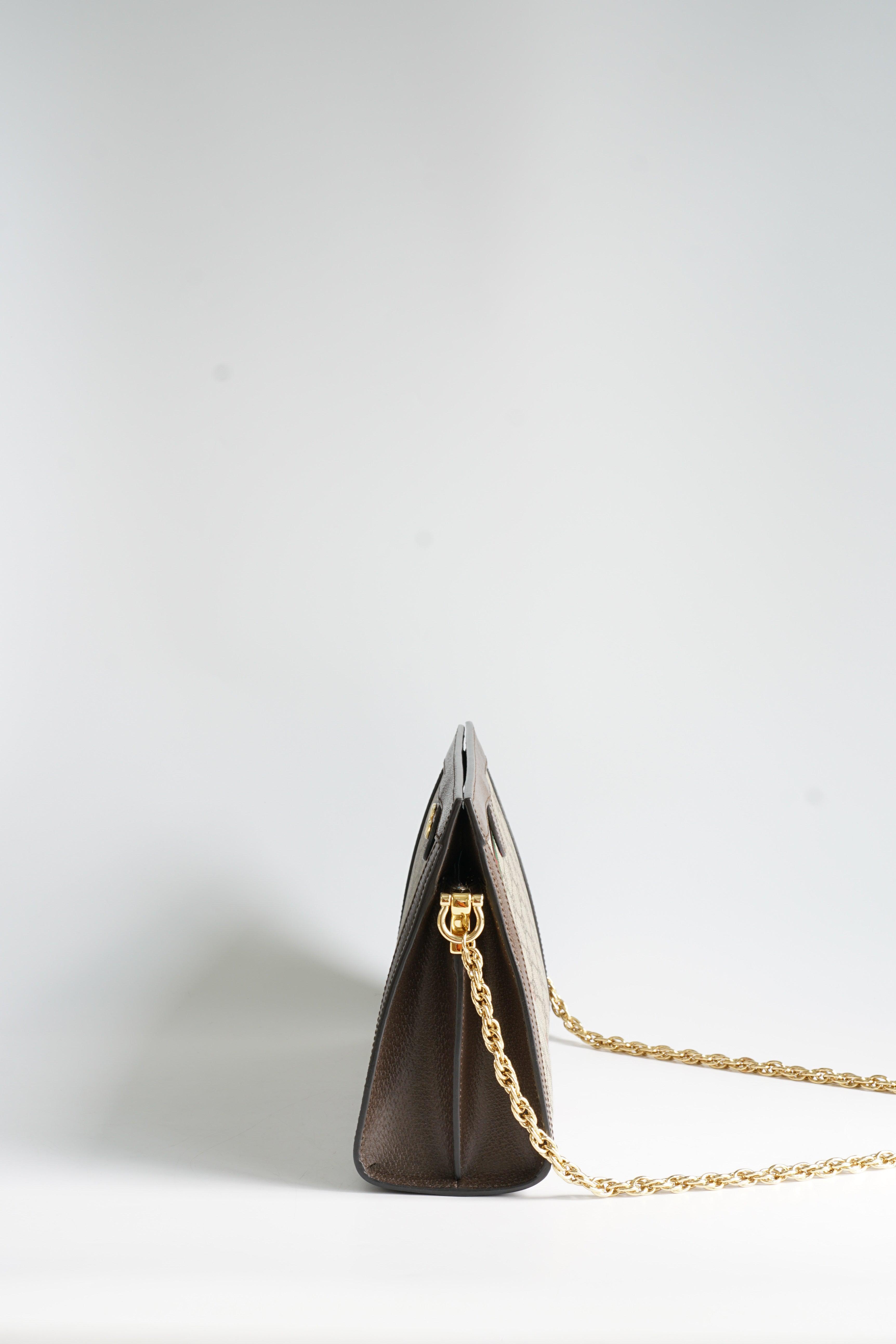 Gucci GG Supreme Monogram Web Ophidia Chain Shoulder Bag | Purse Maison Luxury Bags Shop