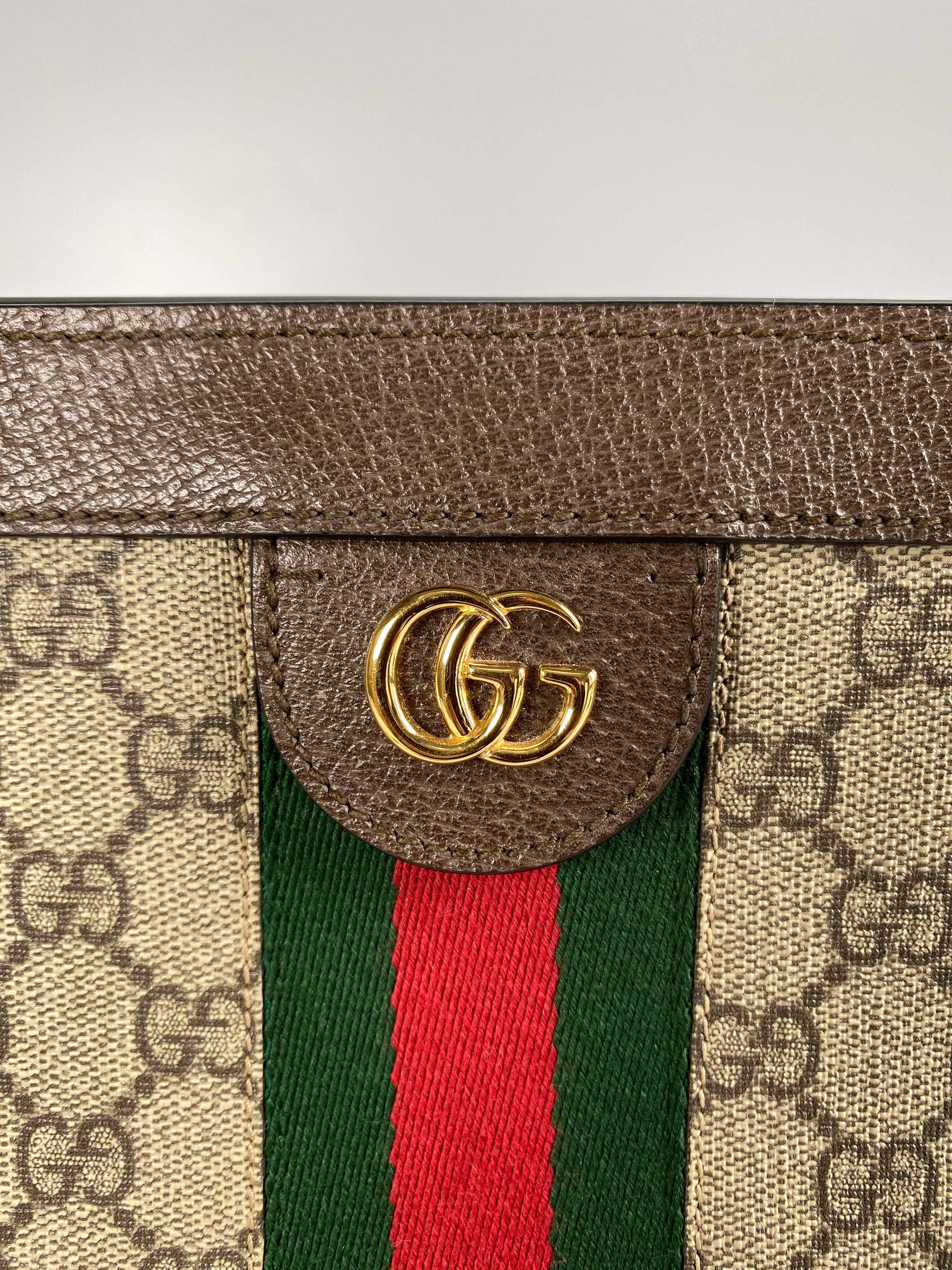 Gucci GG Supreme Monogram Web Ophidia Chain Shoulder Bag | Purse Maison Luxury Bags Shop