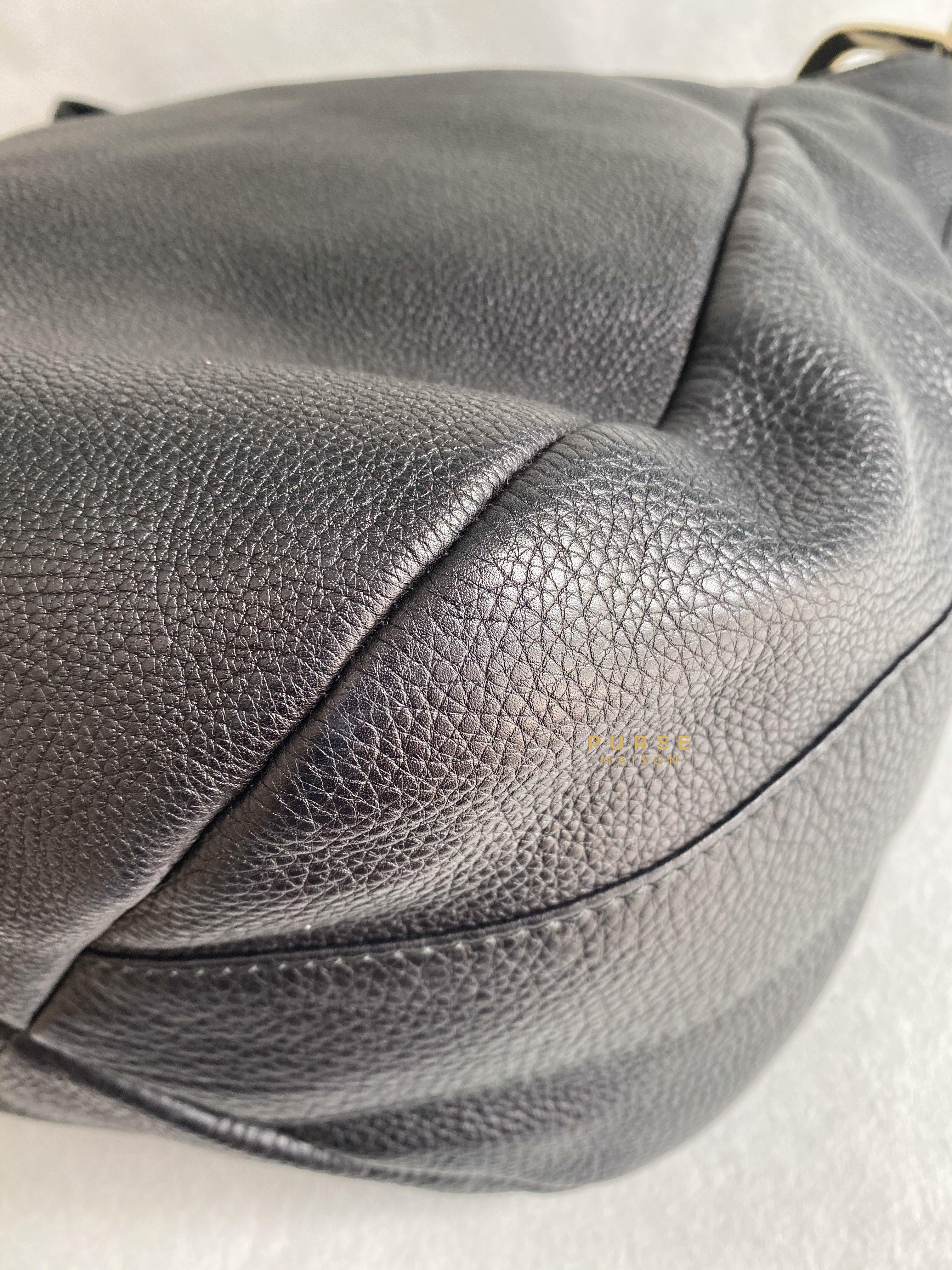 Gucci Greenwich Hobo Large Black Leather | Purse Maison Luxury Bags Shop