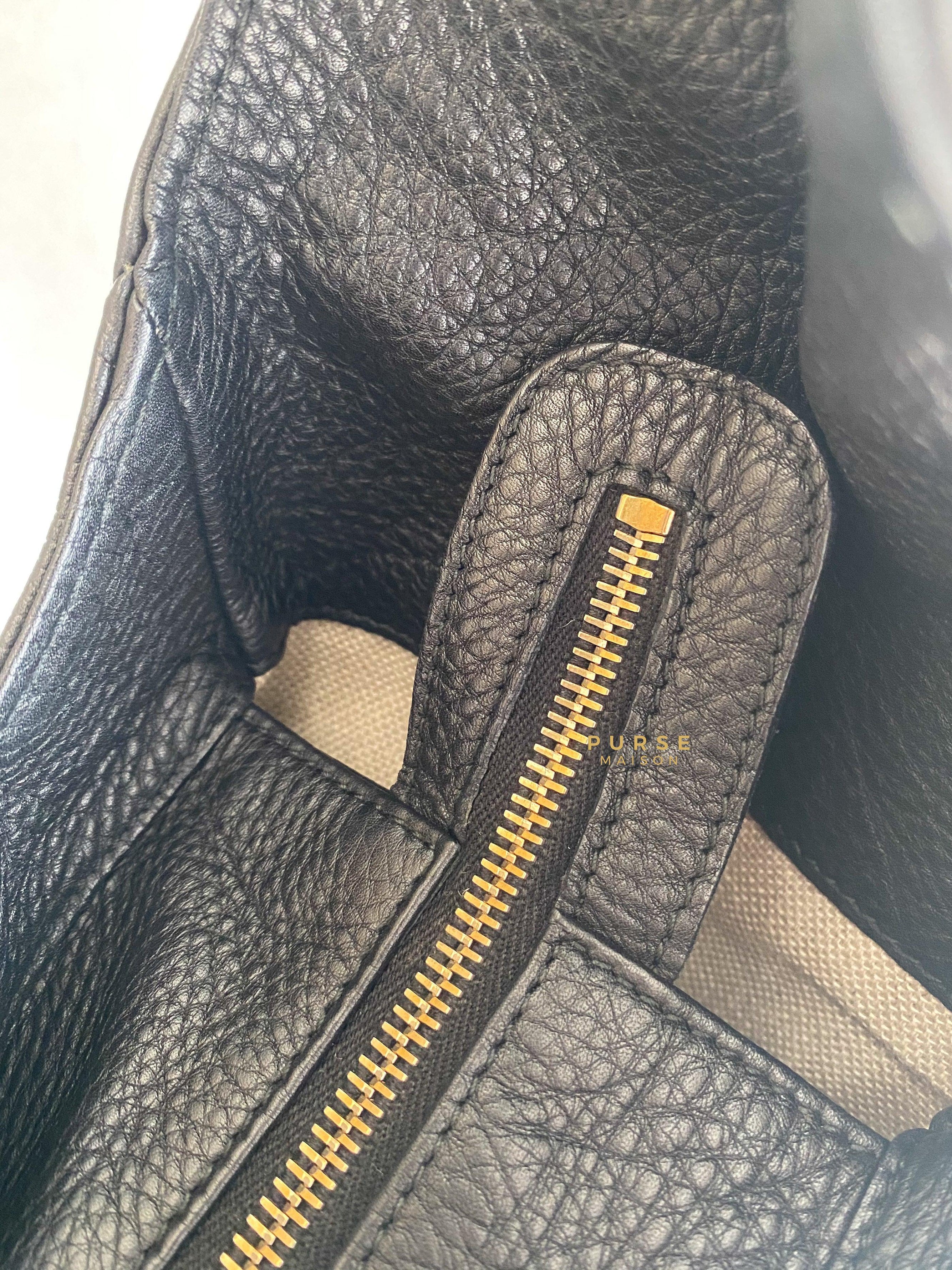 Gucci Greenwich Hobo Large Black Leather | Purse Maison Luxury Bags Shop
