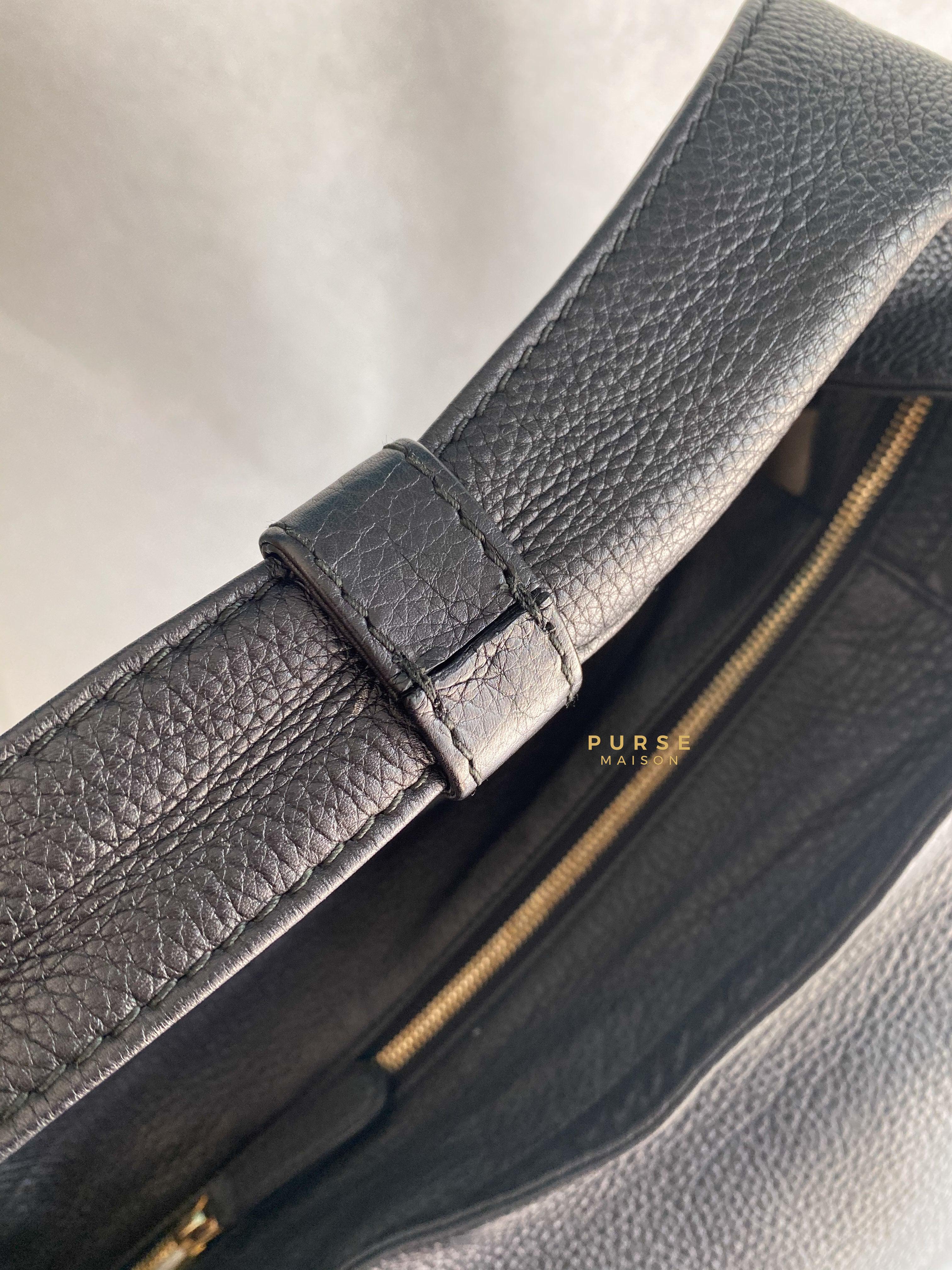 Gucci Greenwich Hobo Large Black Leather | Purse Maison Luxury Bags Shop