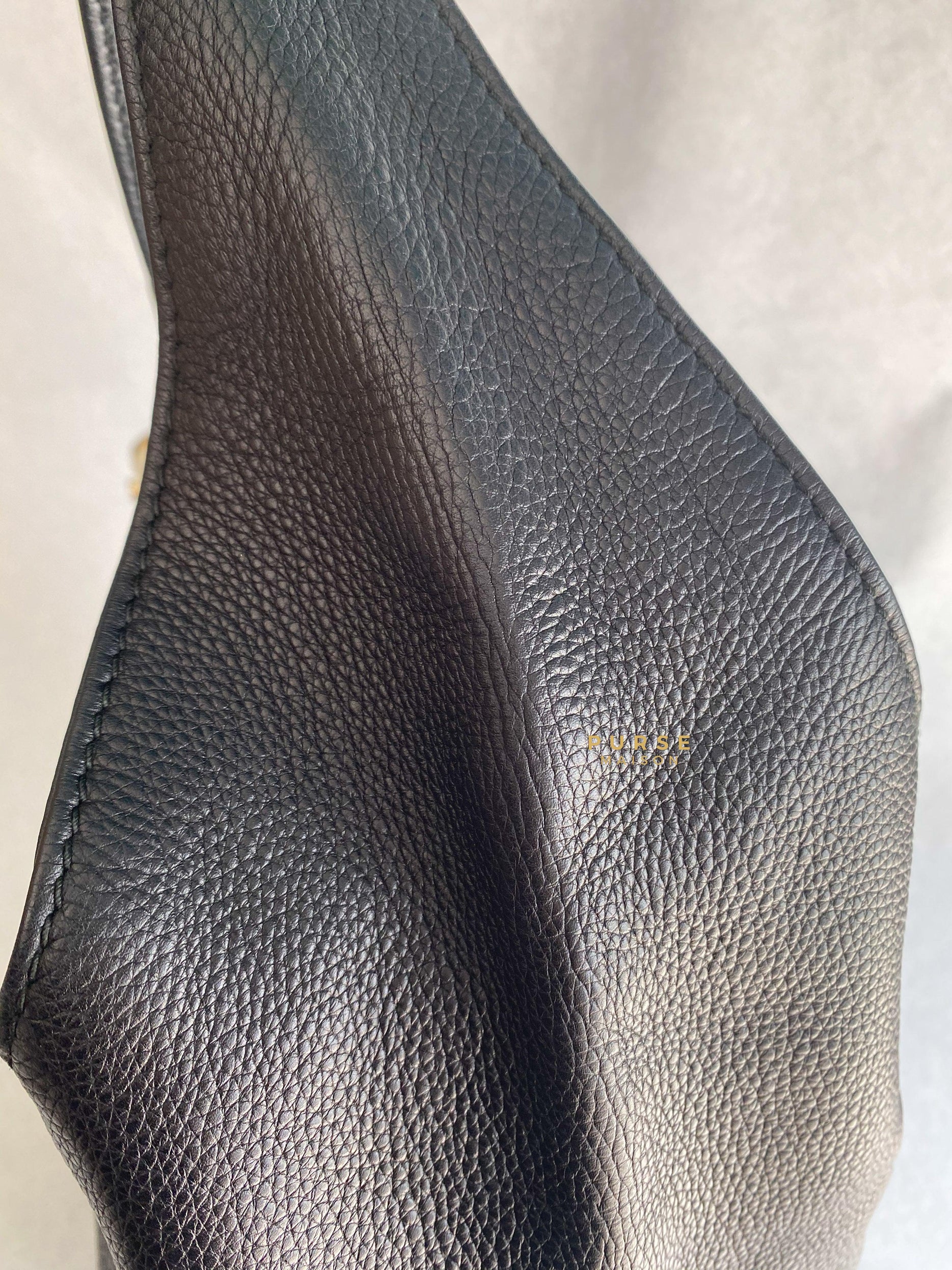 Gucci Greenwich Hobo Large Black Leather | Purse Maison Luxury Bags Shop