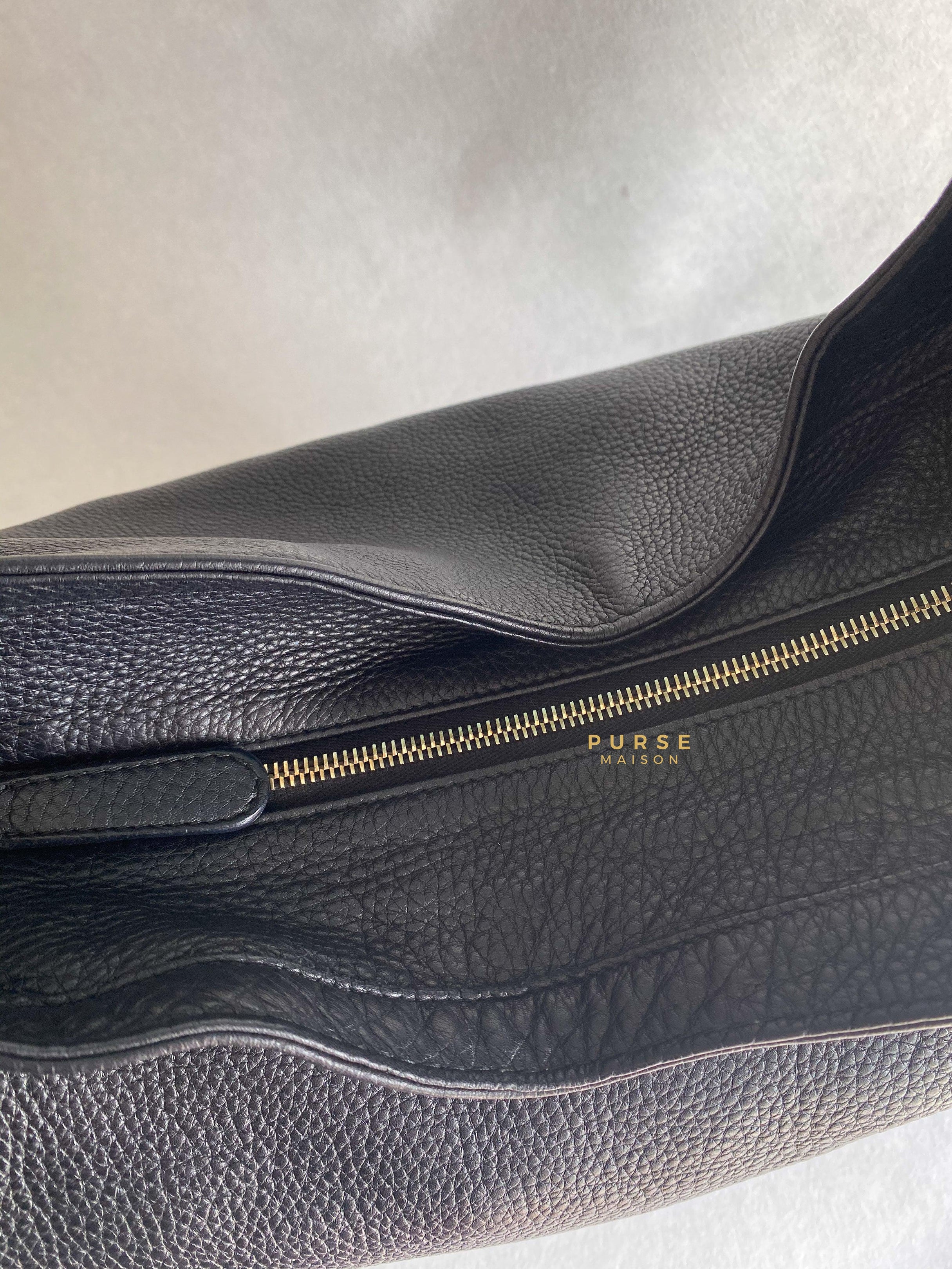 Gucci Greenwich Hobo Large Black Leather | Purse Maison Luxury Bags Shop
