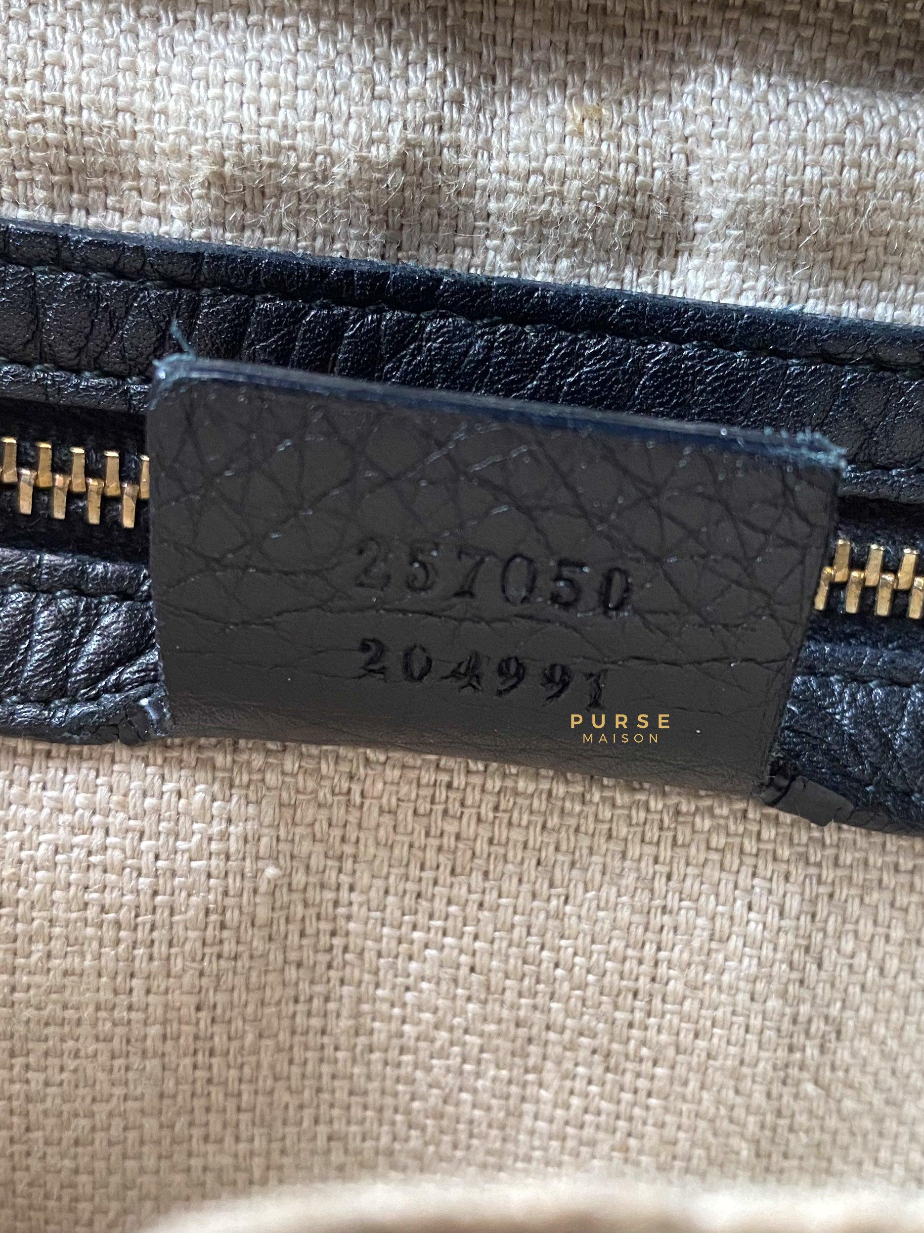Gucci Greenwich Hobo Large Black Leather | Purse Maison Luxury Bags Shop
