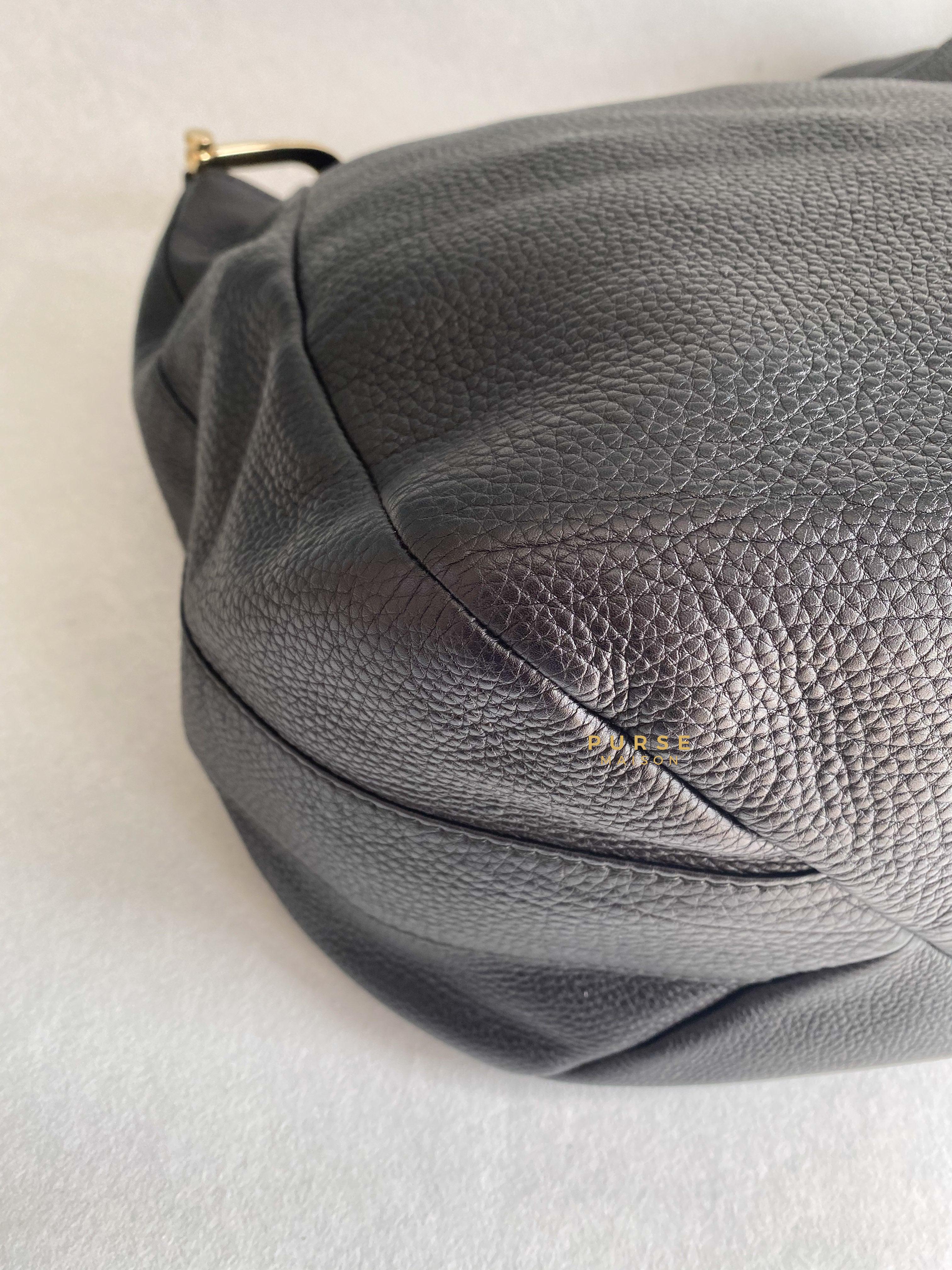 Gucci Greenwich Hobo Large Black Leather | Purse Maison Luxury Bags Shop