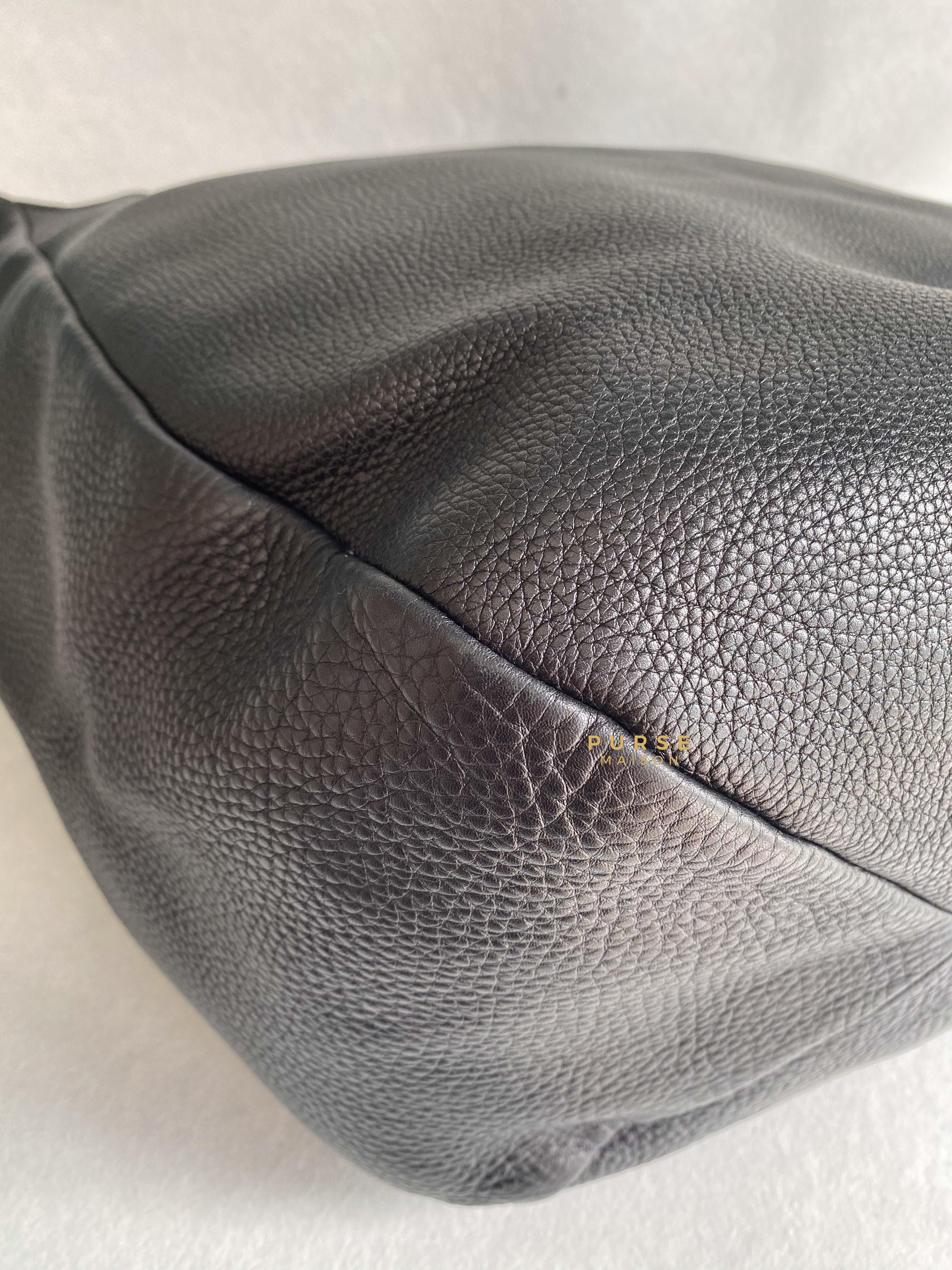 Gucci Greenwich Hobo Large Black Leather | Purse Maison Luxury Bags Shop