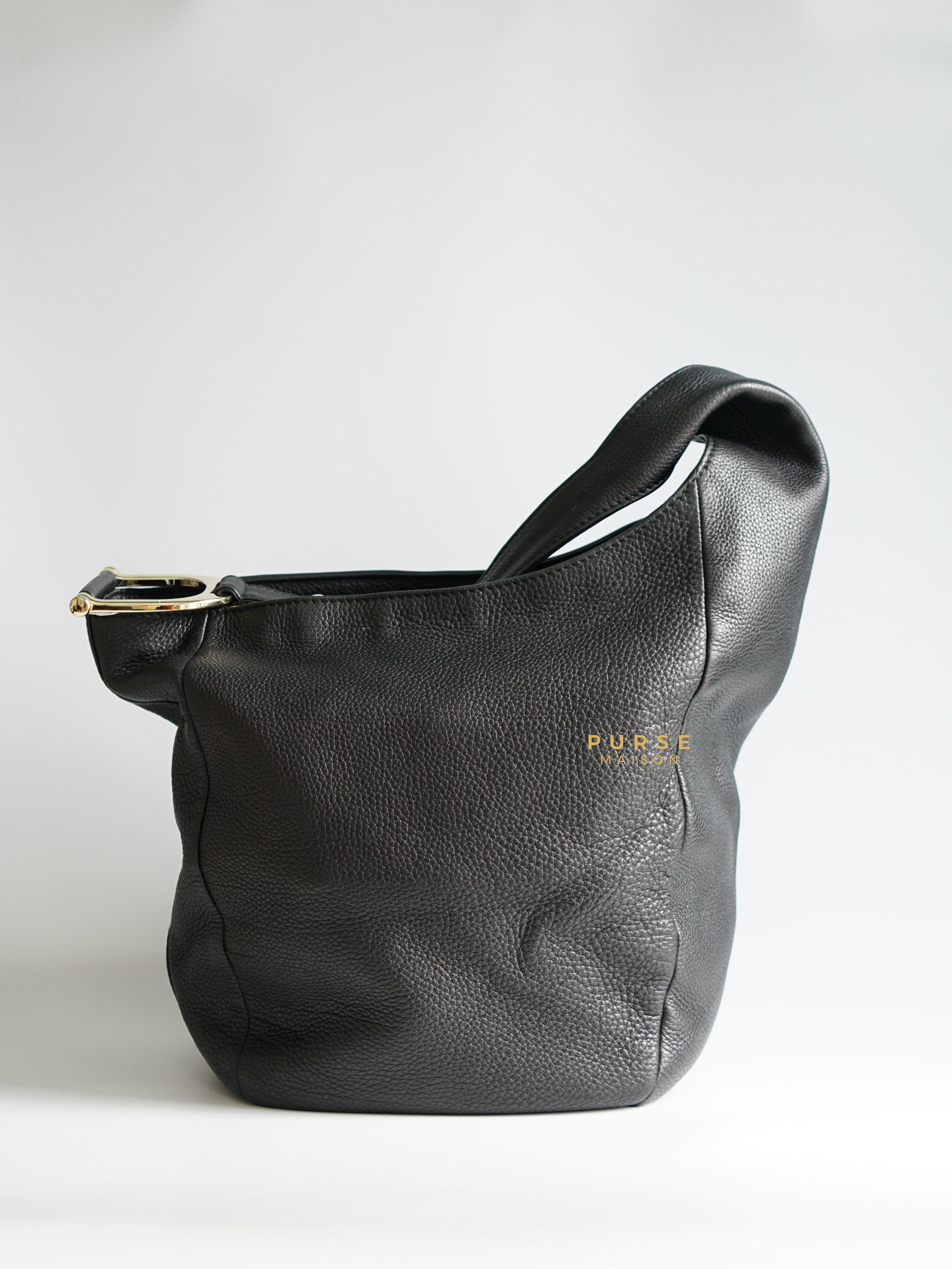Gucci Greenwich Hobo Large Black Leather | Purse Maison Luxury Bags Shop