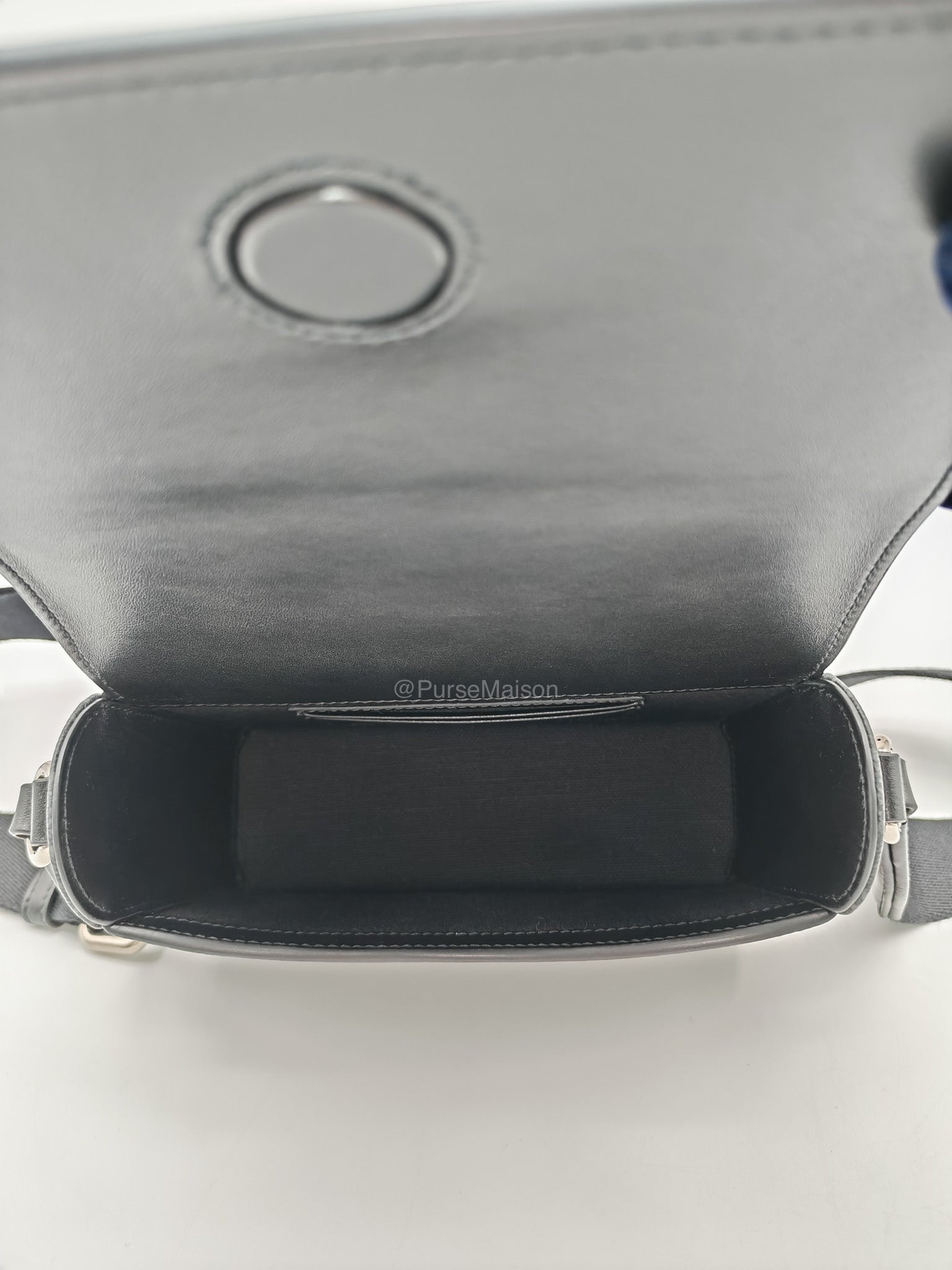 Gucci Horsebit 1955 Mini Shoulder Bag in Black GG Supreme Coated Canvas | Purse Maison Luxury Bags Shop