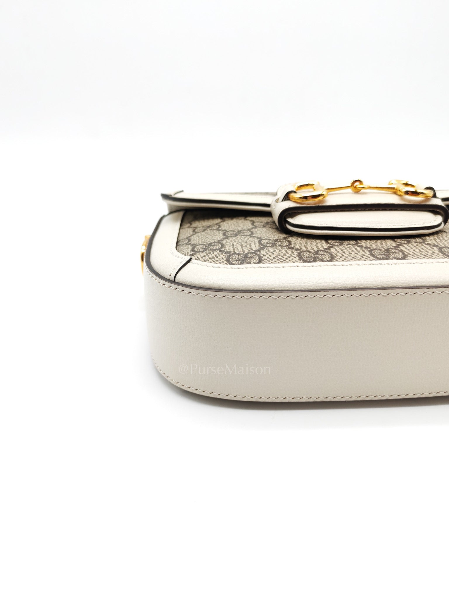 Horsebit 1955 Mini Shoulder Bag in GG Supreme Canvas and Gold Hardware | Purse Maison Luxury Bags Shop