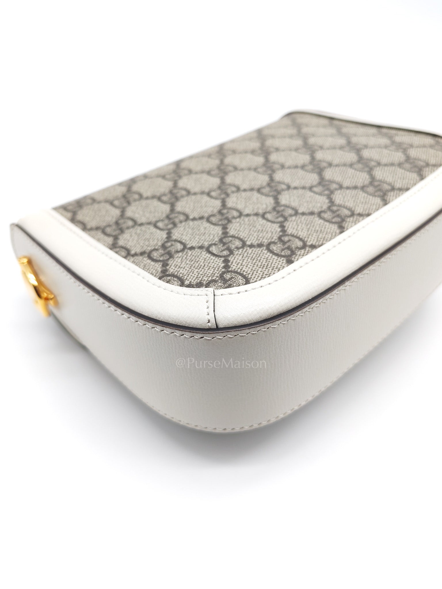 Horsebit 1955 Mini Shoulder Bag in GG Supreme Canvas and Gold Hardware | Purse Maison Luxury Bags Shop