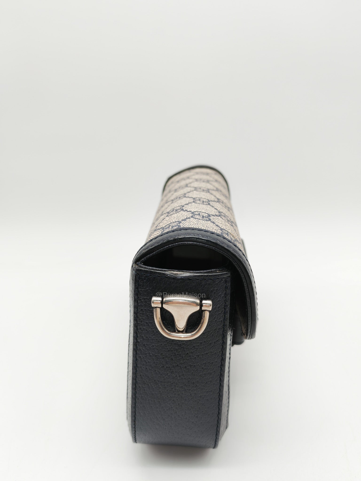 Gucci Horsebit Mini 1955 Canvas Navy Blue Crossbody Bag | Purse Maison Luxury Bags Shop