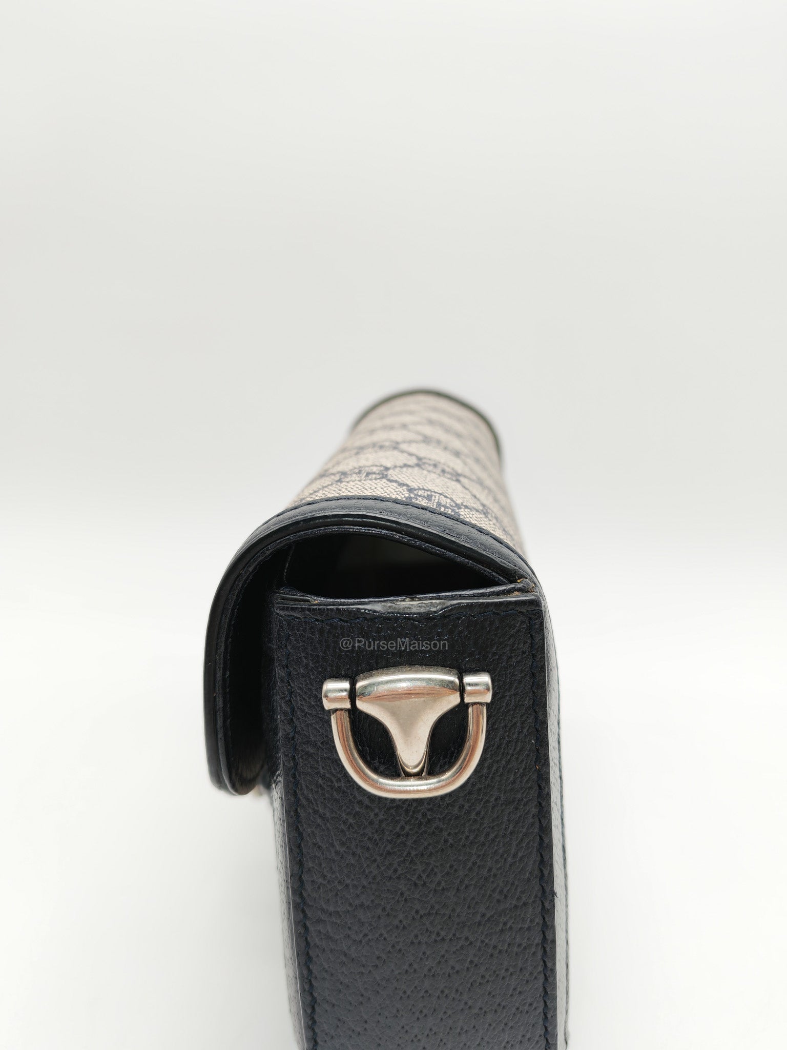 Gucci Horsebit Mini 1955 Canvas Navy Blue Crossbody Bag | Purse Maison Luxury Bags Shop