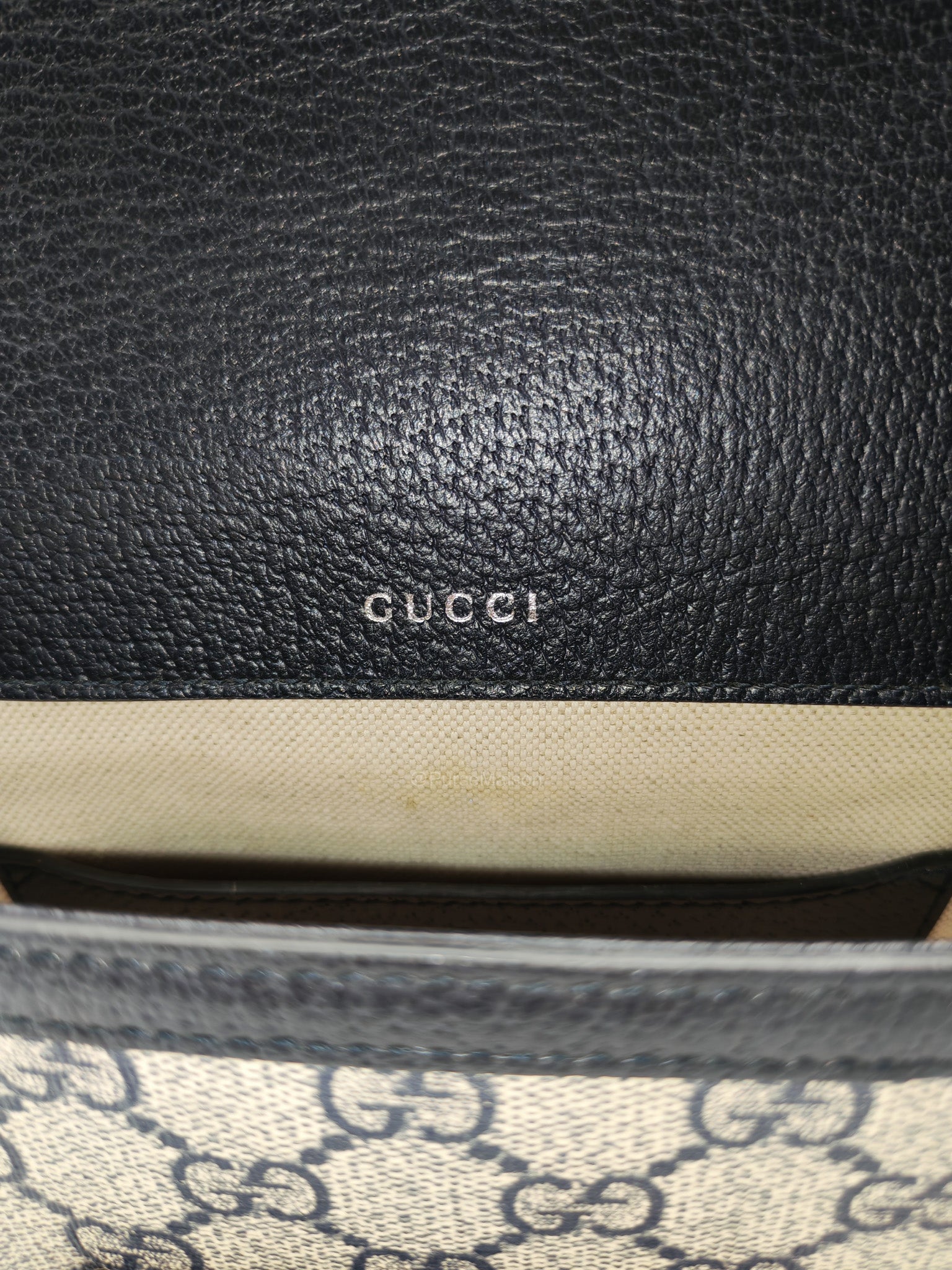 Gucci Horsebit Mini 1955 Canvas Navy Blue Crossbody Bag | Purse Maison Luxury Bags Shop