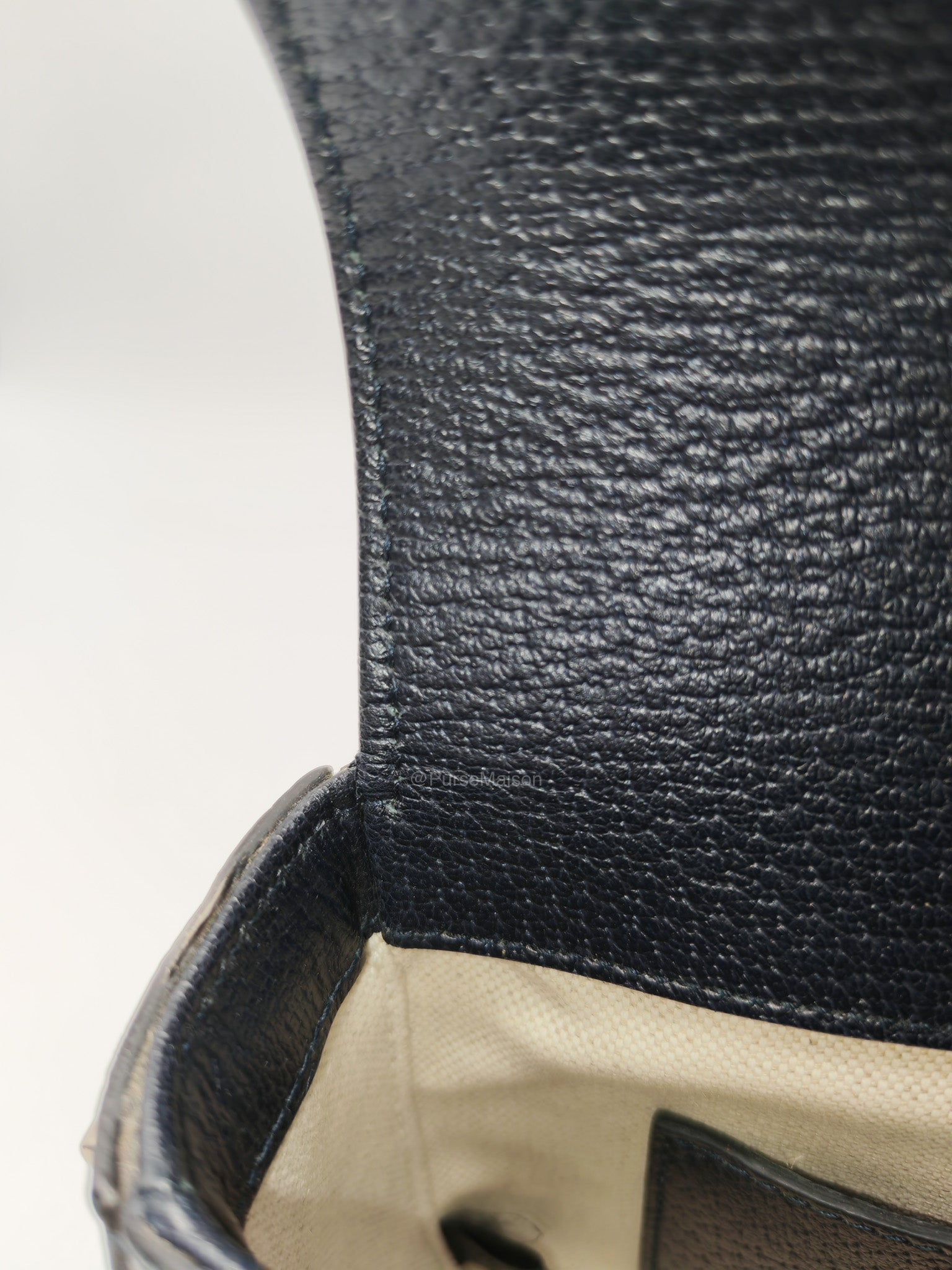 Gucci Horsebit Mini 1955 Canvas Navy Blue Crossbody Bag | Purse Maison Luxury Bags Shop