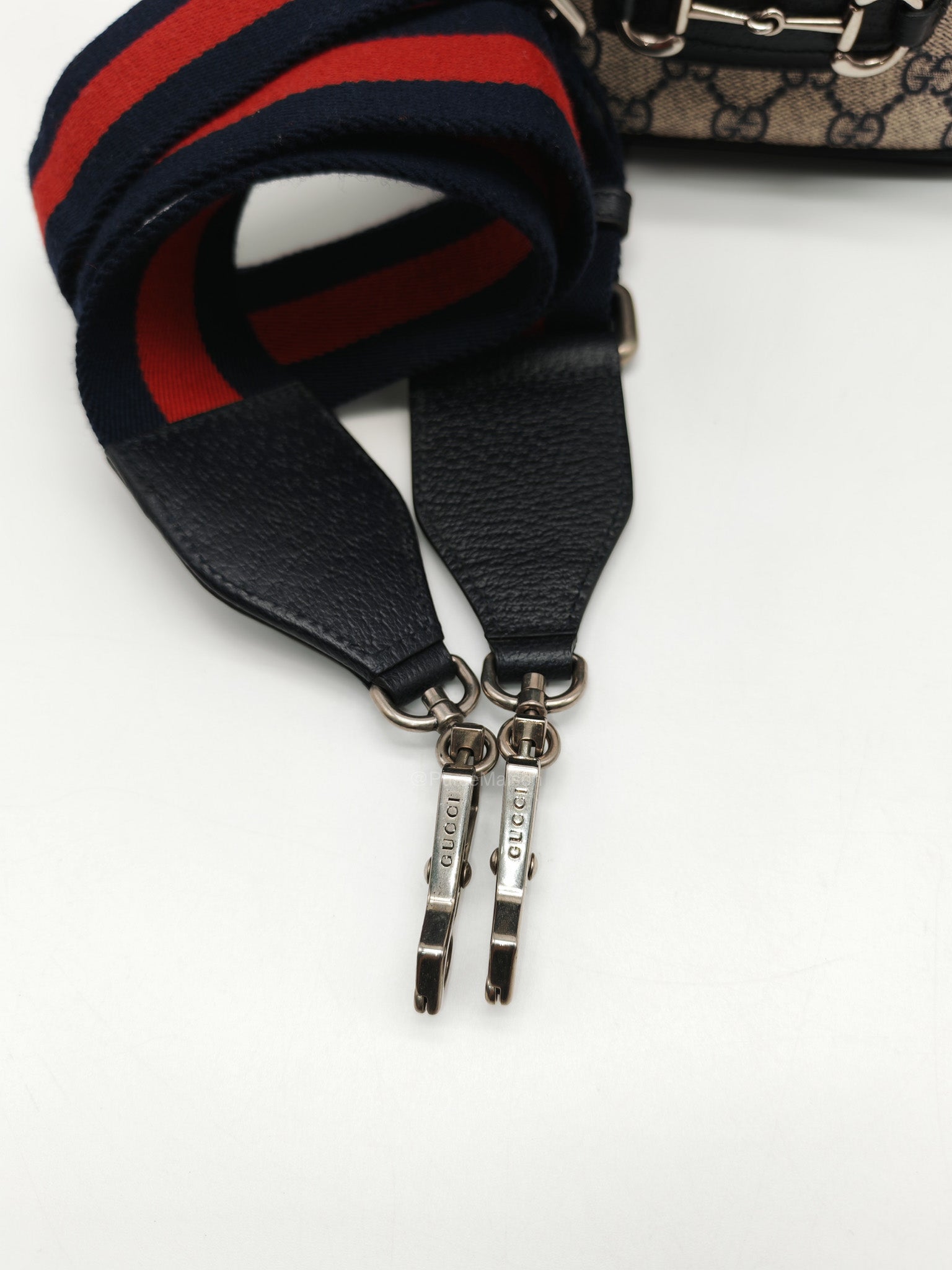 Gucci Horsebit Mini 1955 Canvas Navy Blue Crossbody Bag | Purse Maison Luxury Bags Shop